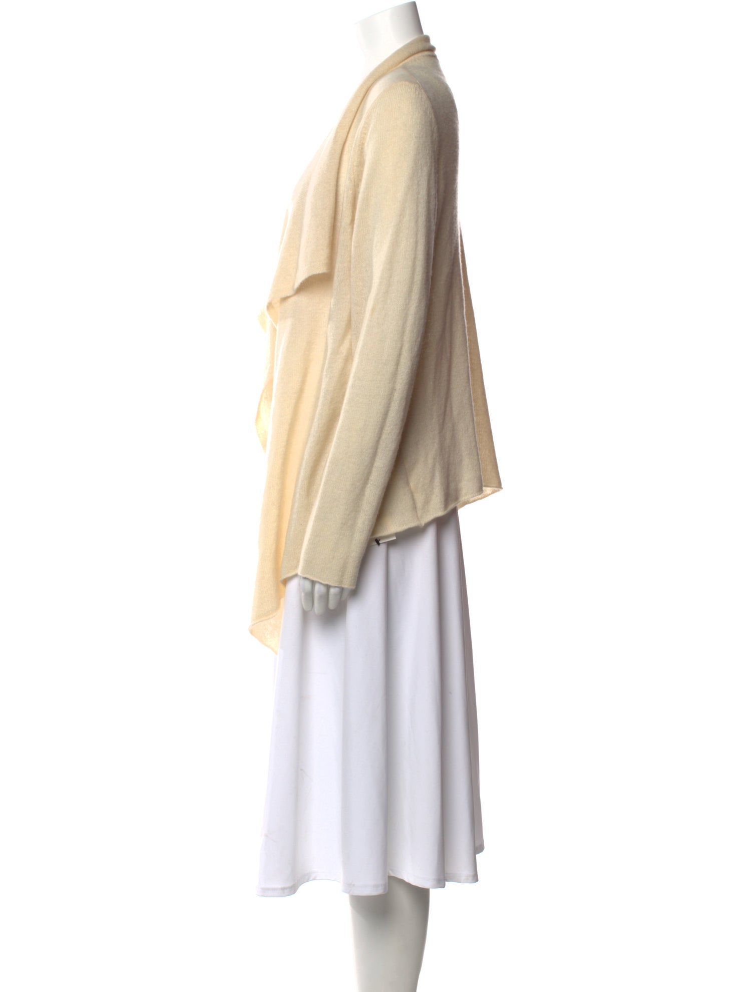 White + Warren Cashmere Open Front Sweater