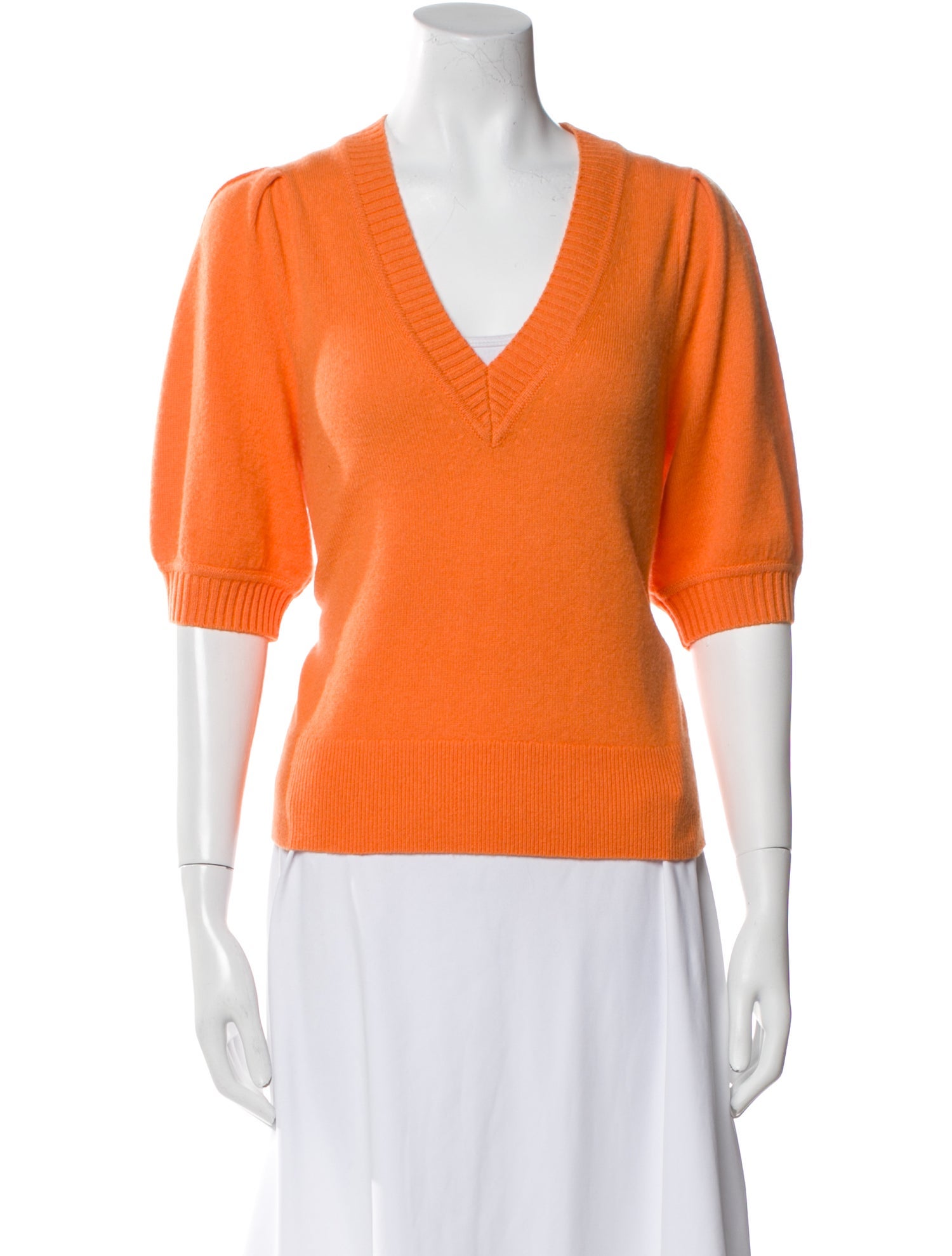 White + Warren Cashmere V-Neck Sweater