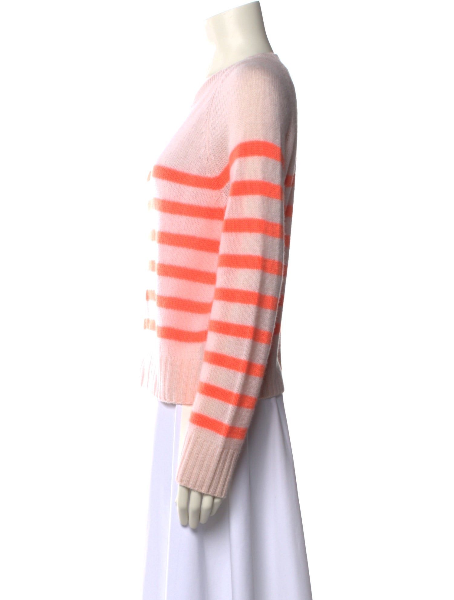 White + Warren Cashmere Striped Sweater
