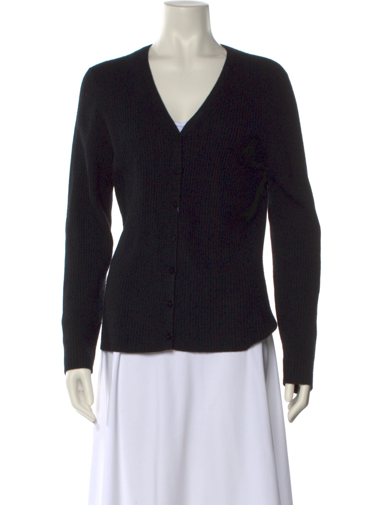 White + Warren Cashmere V-Neck Sweater