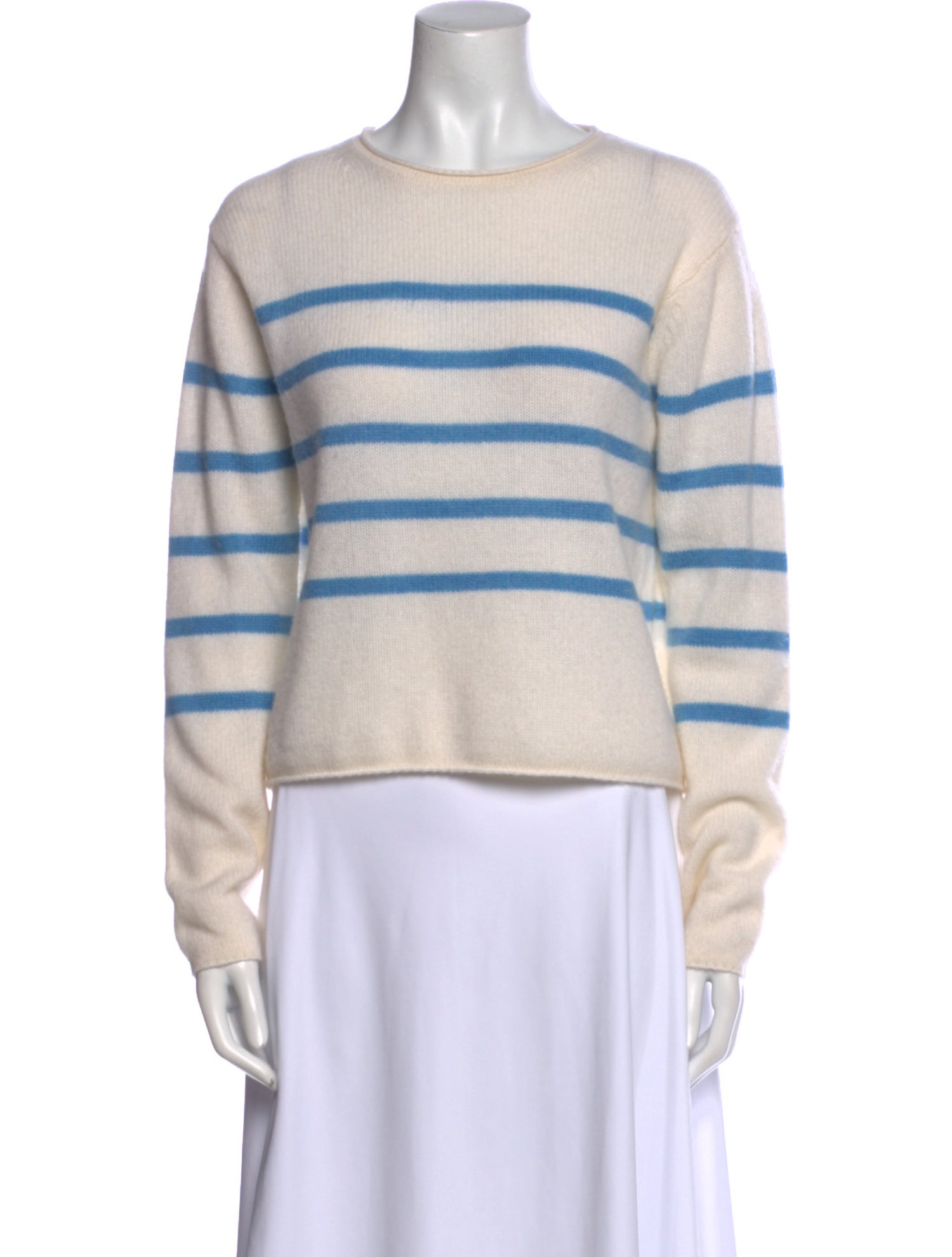 White + Warren Cashmere Striped Sweater