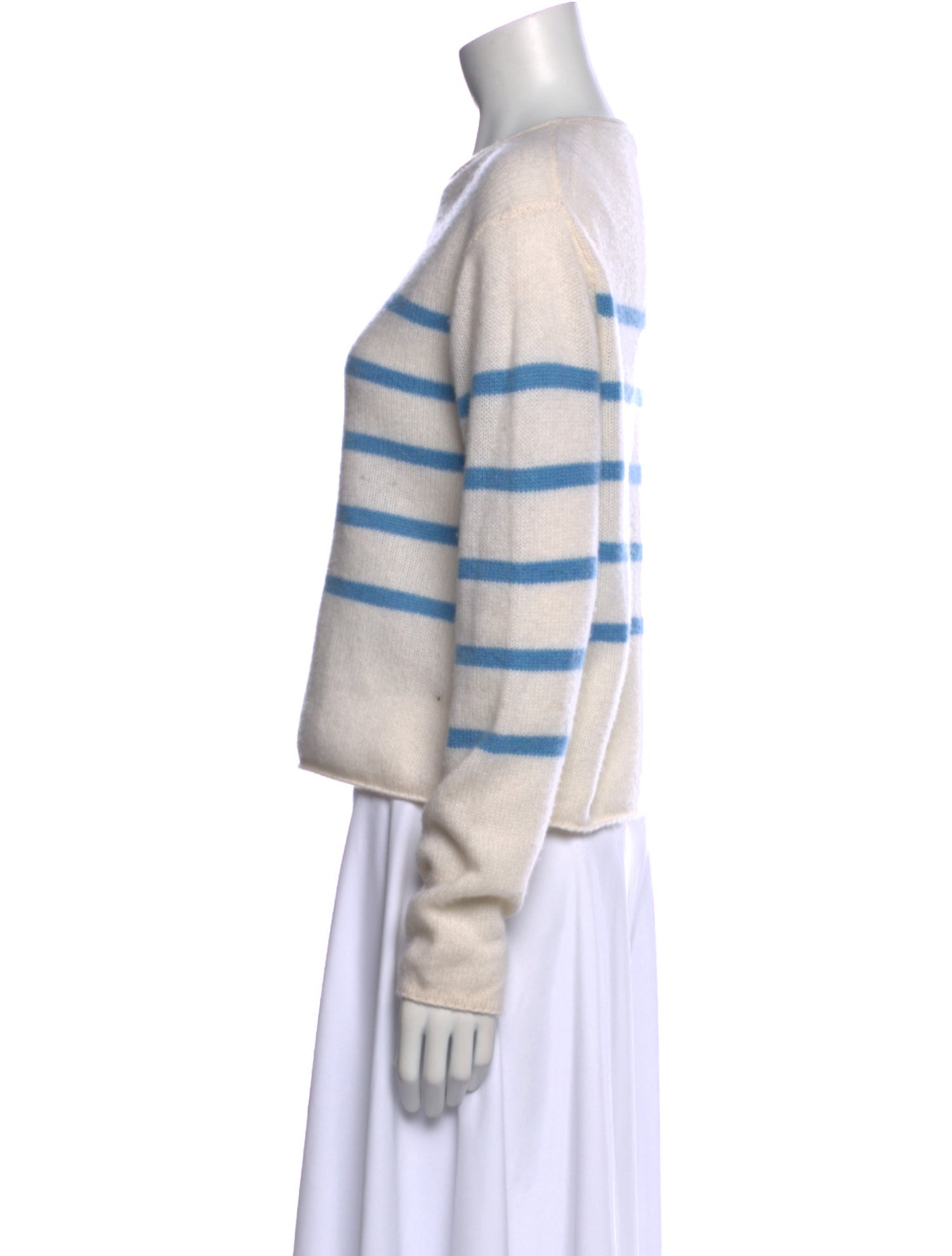 White + Warren Cashmere Striped Sweater