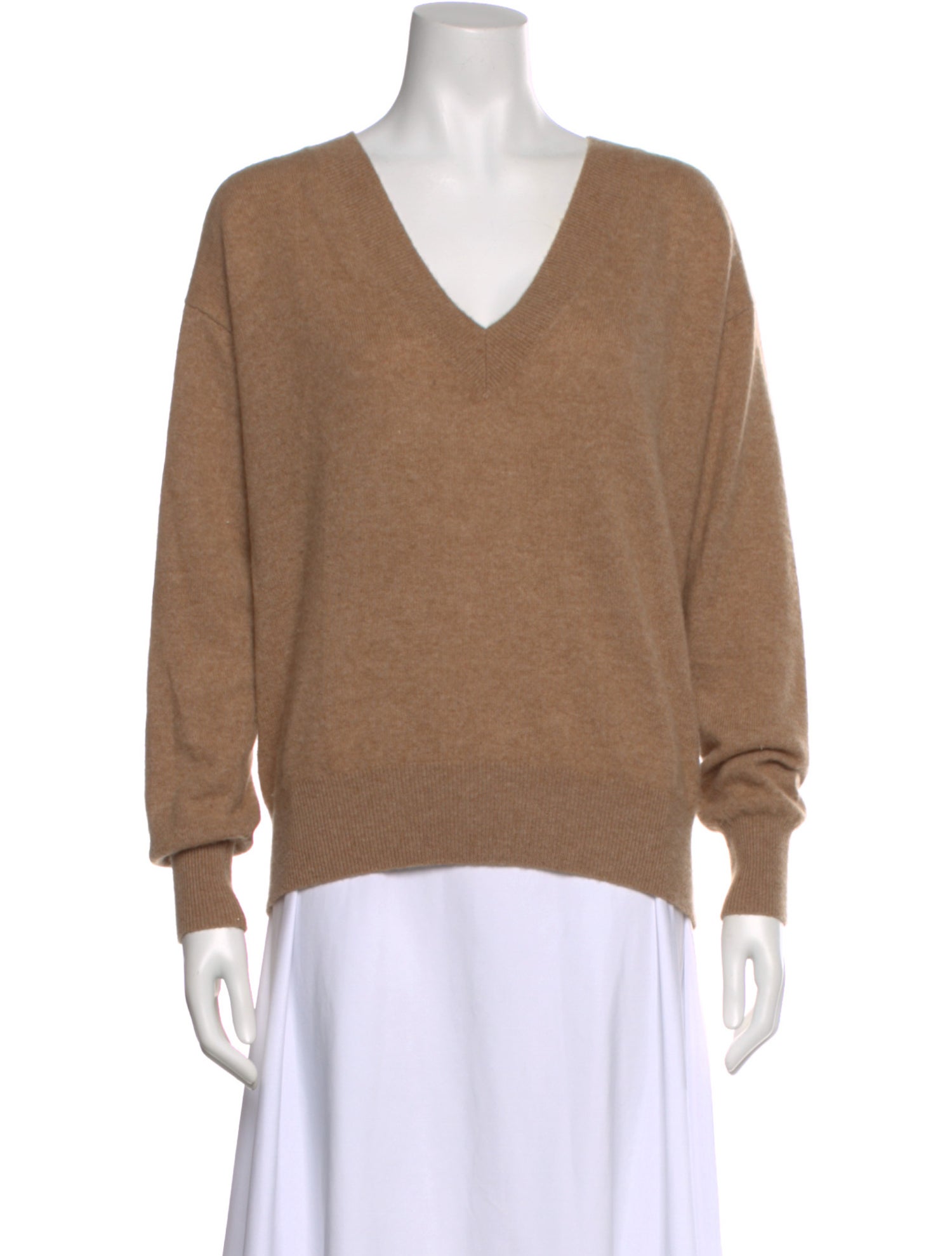 White + Warren Cashmere V-Neck Sweater