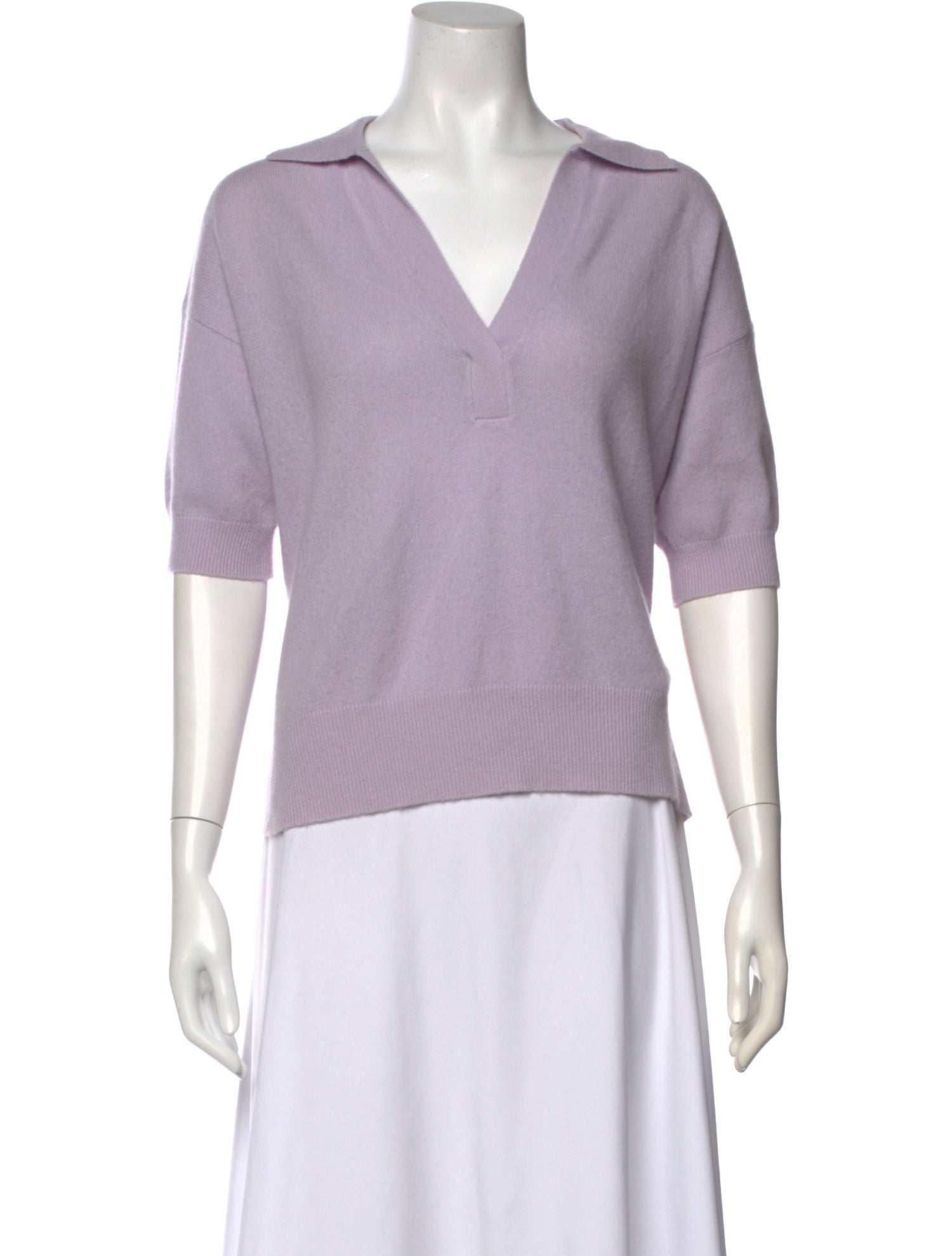 White + Warren Cashmere V-Neck Sweater