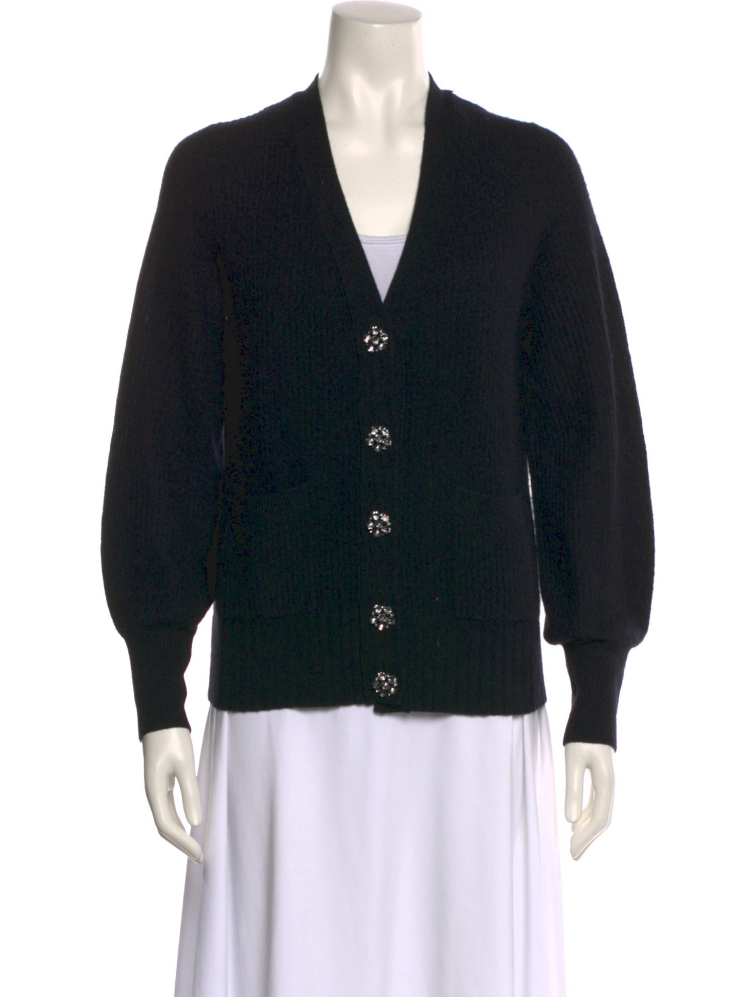 White + Warren Cashmere V-Neck Sweater