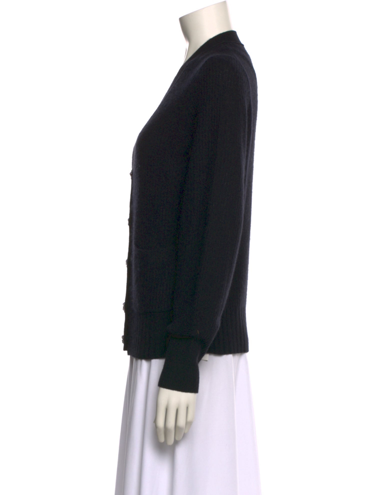 White + Warren Cashmere V-Neck Sweater