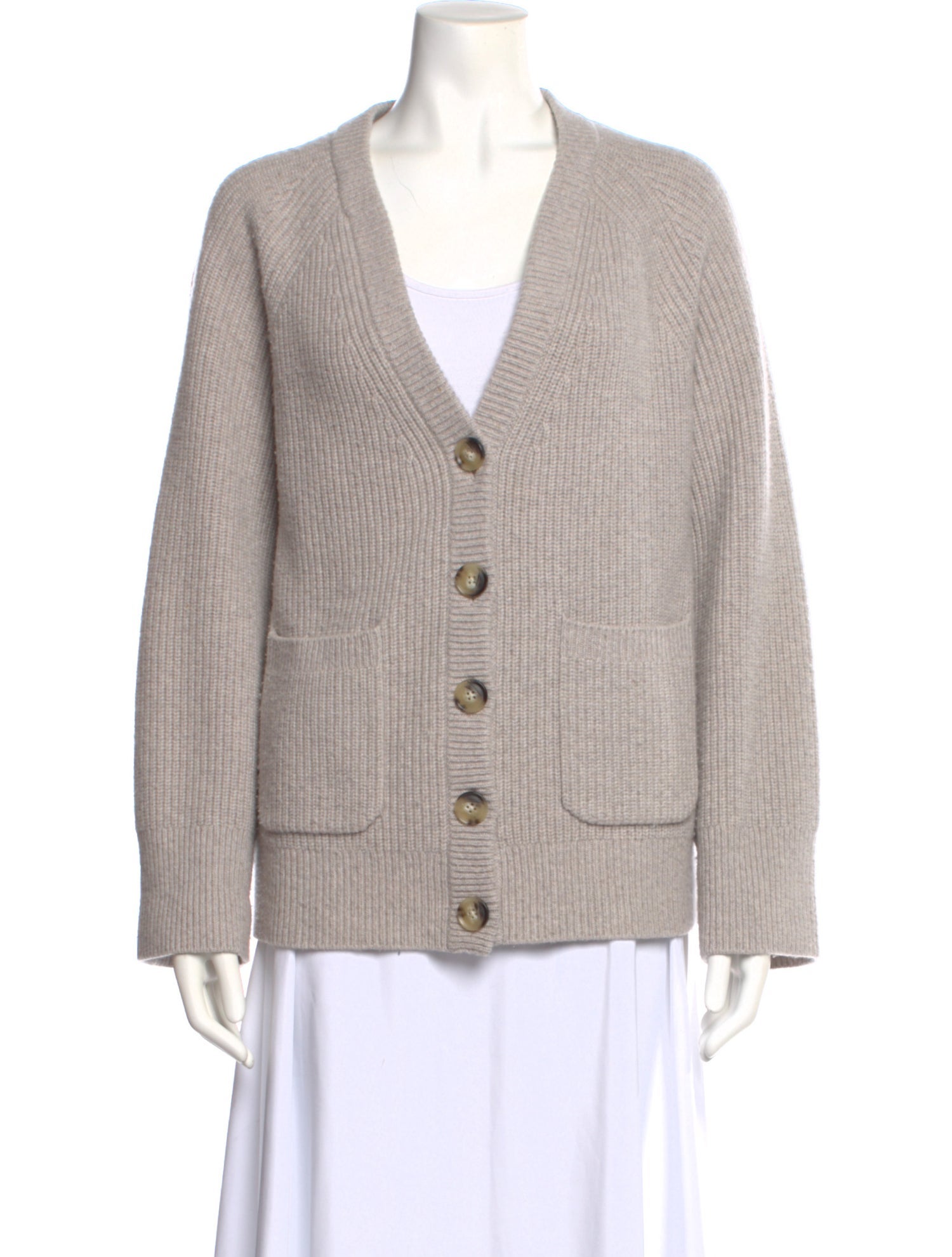 White + Warren Wool V-Neck Sweater