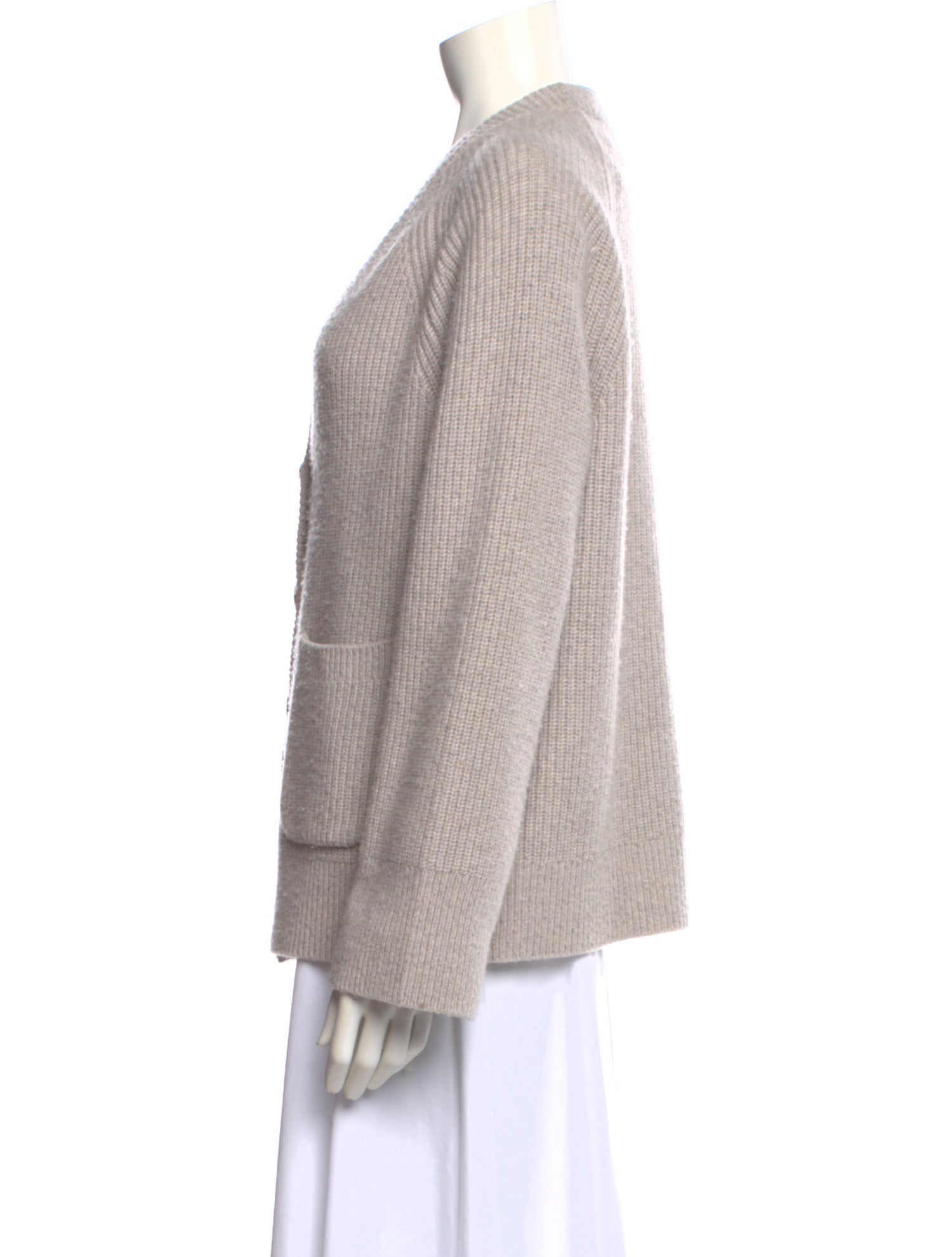White + Warren Wool V-Neck Sweater