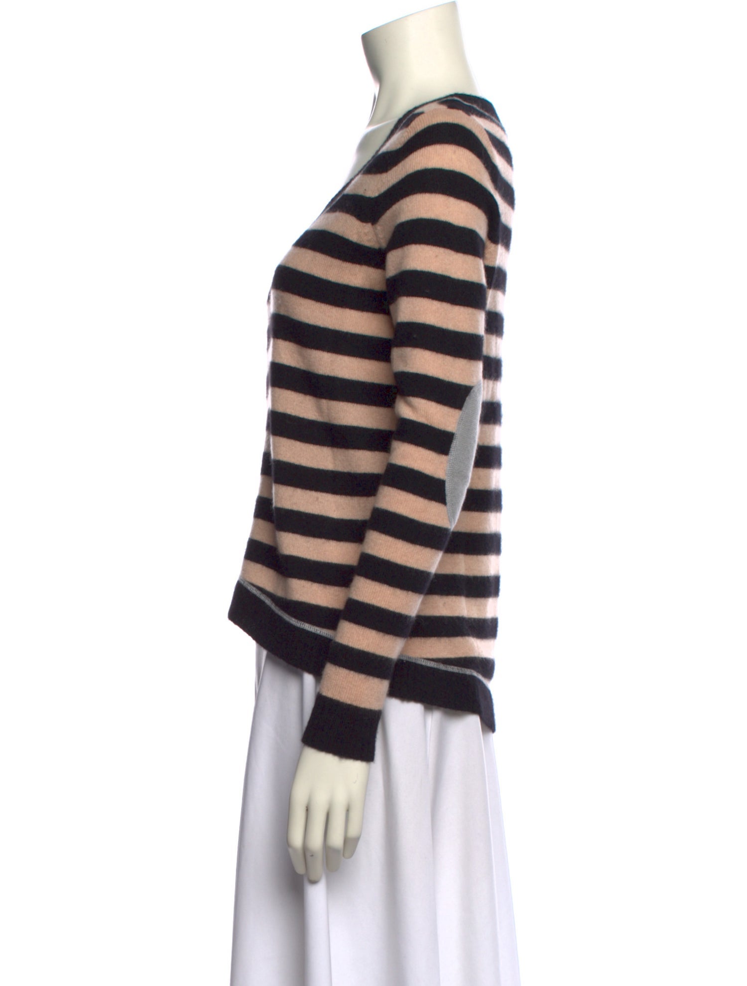 White + Warren Cashmere Striped Sweater
