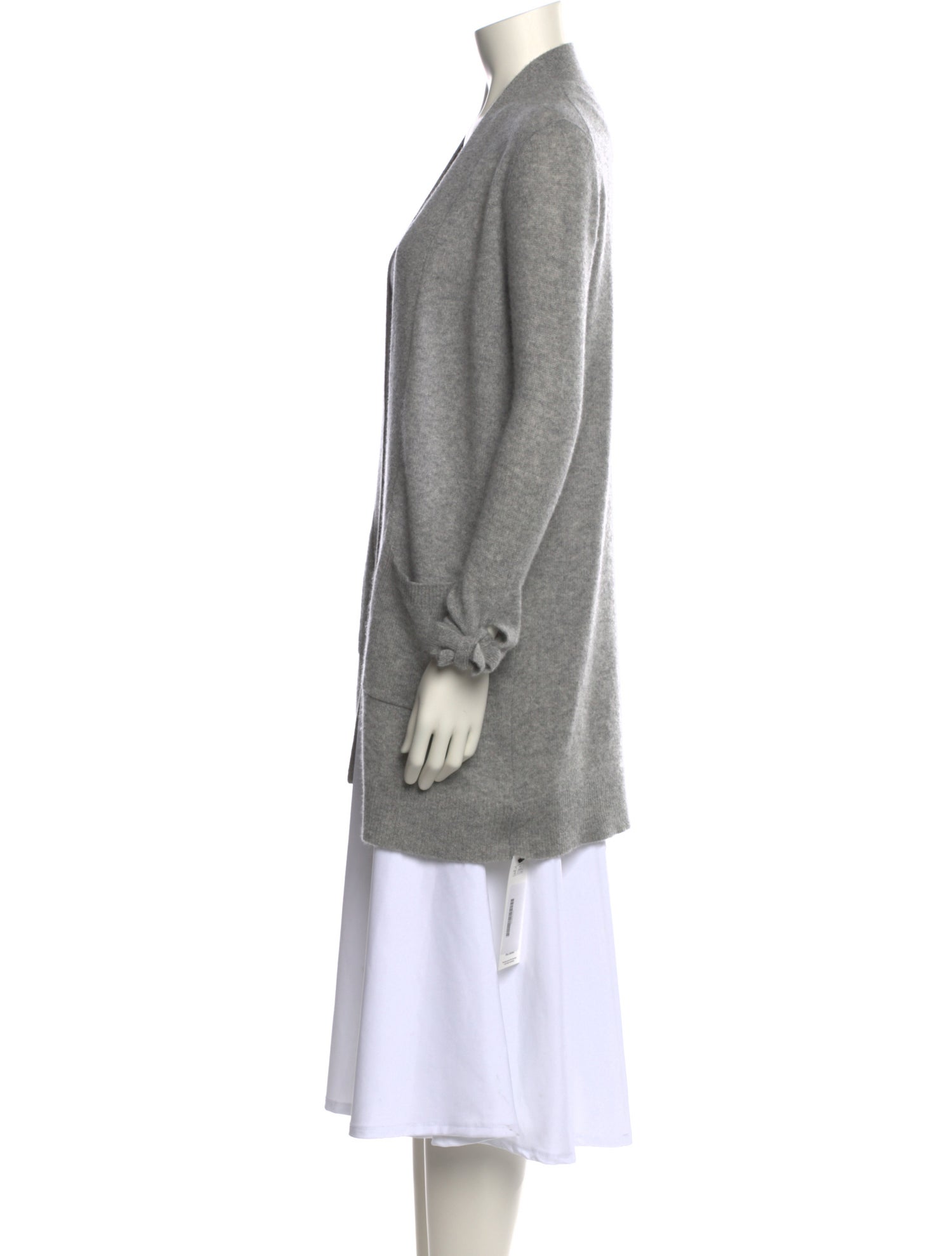 White + Warren Cashmere Open Front Sweater