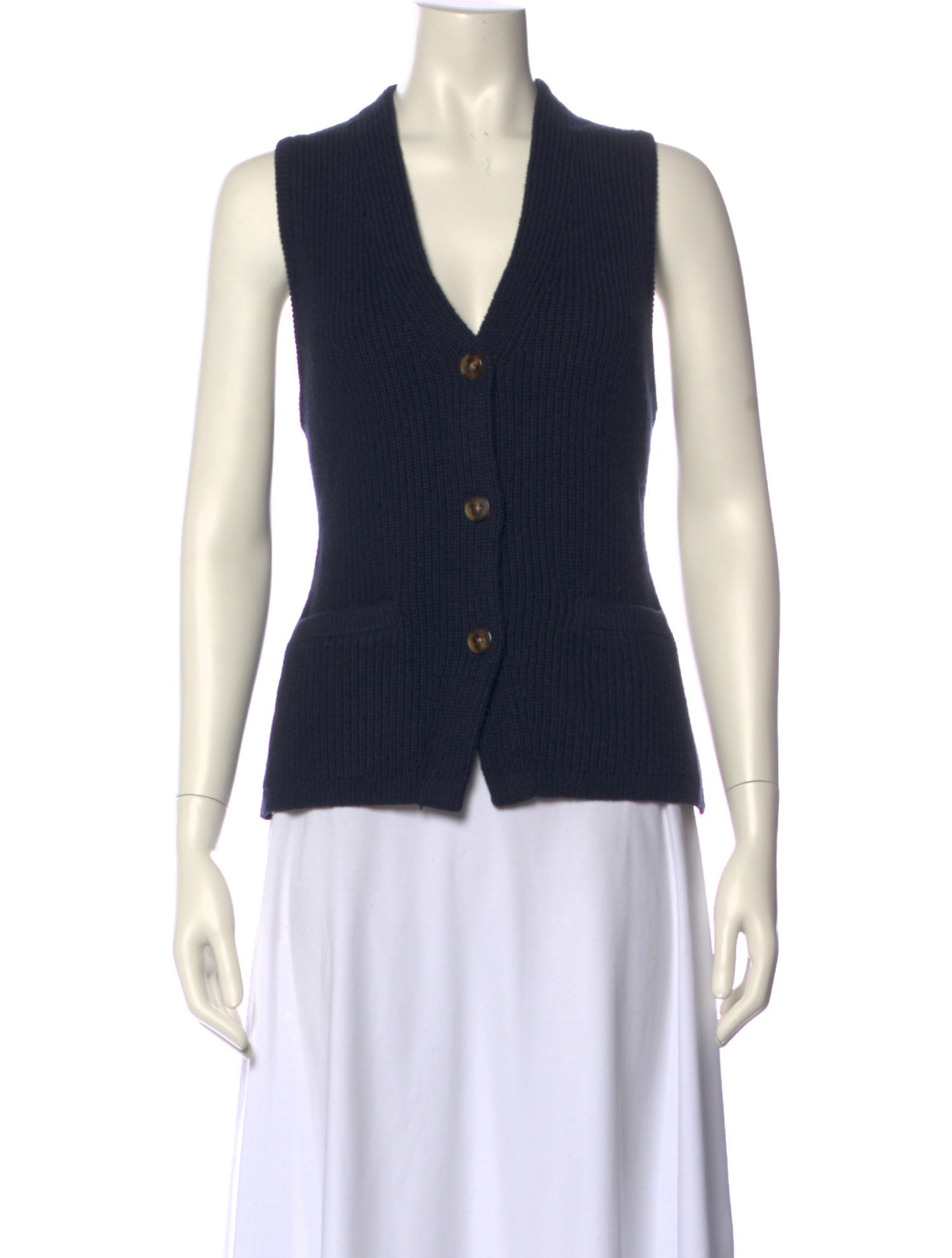 White + Warren V-Neck Sweater