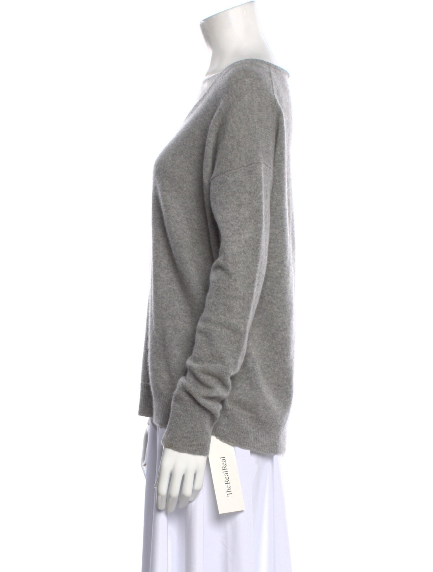 White + Warren Cashmere V-Neck Sweater