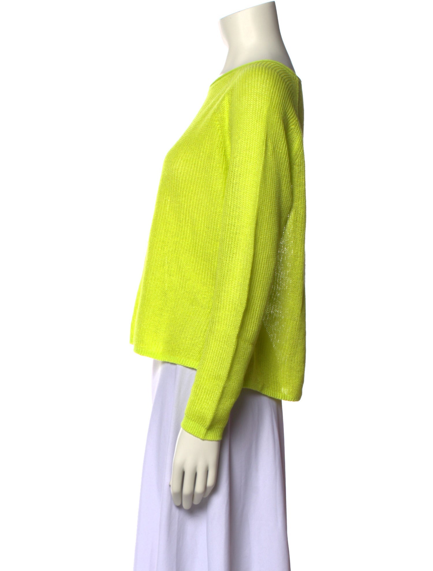 White + Warren Linen Scoop Neck Sweater