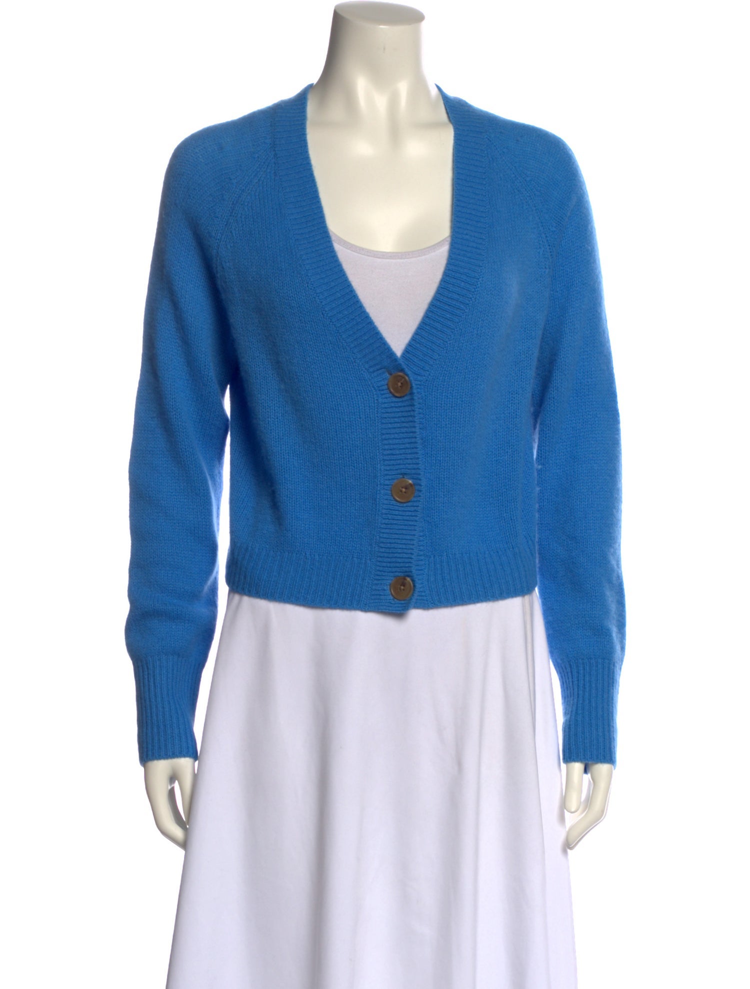 White + Warren Cashmere V-Neck Sweater