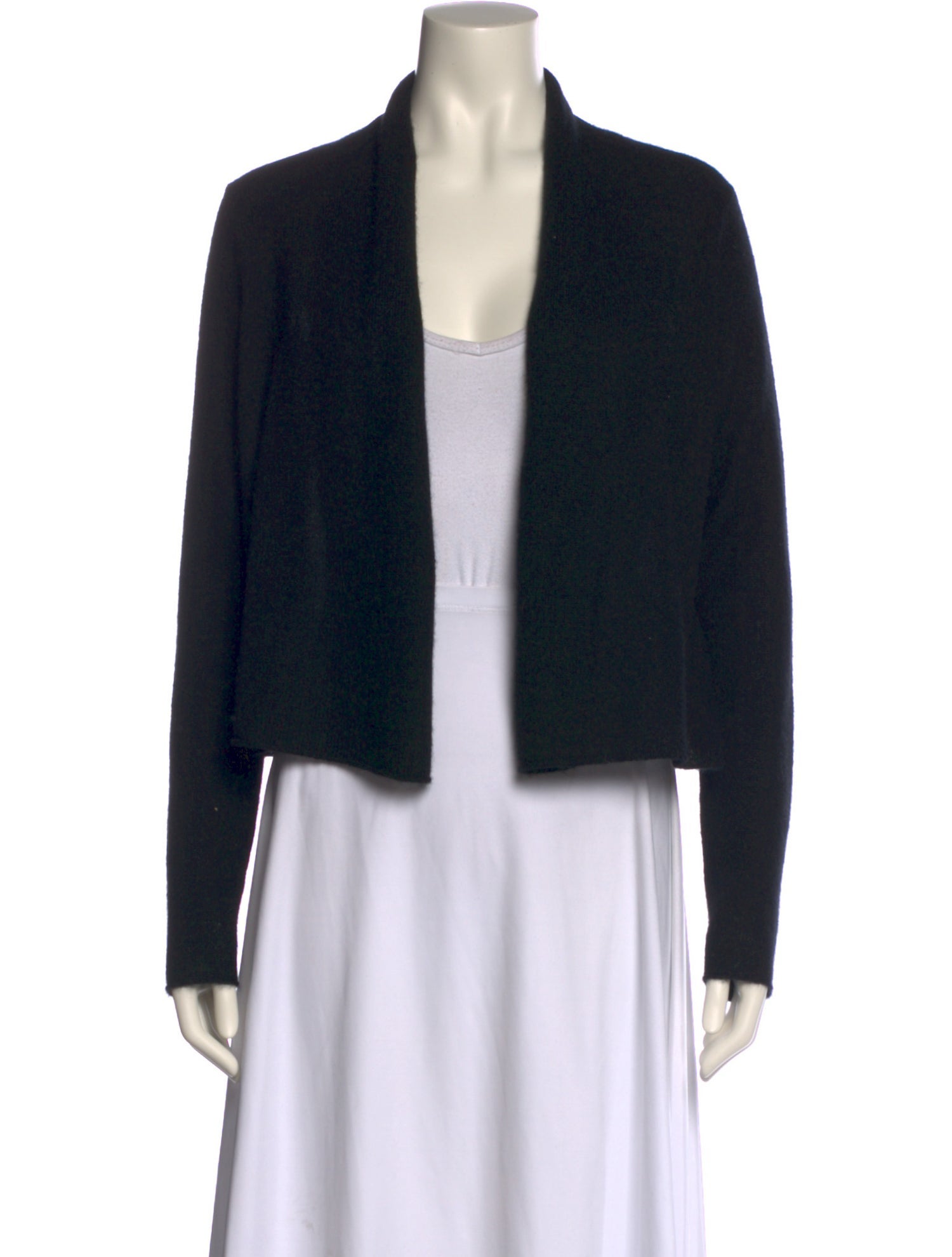 White + Warren Cashmere Open Front Sweater