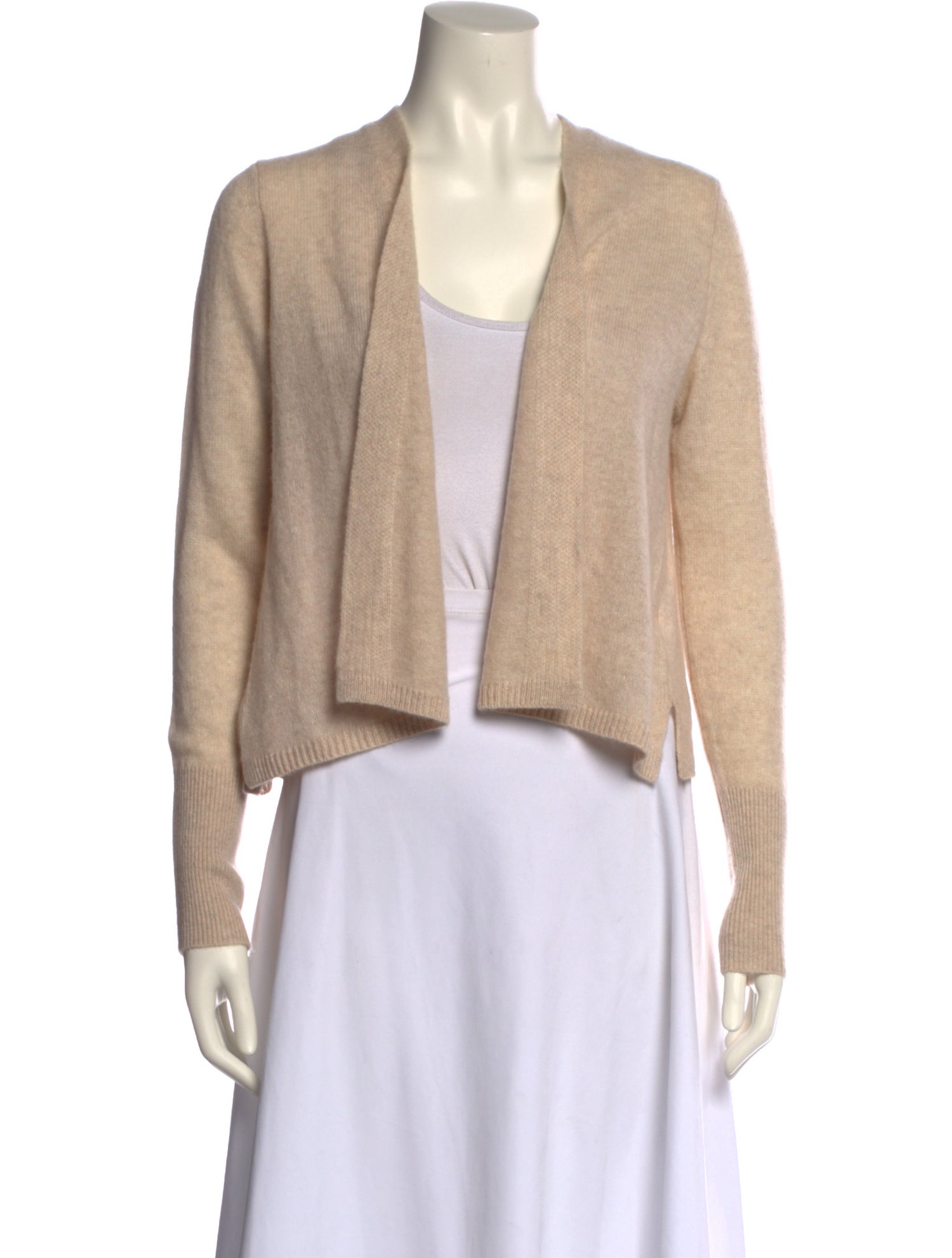 White + Warren Cashmere Open Front Sweater