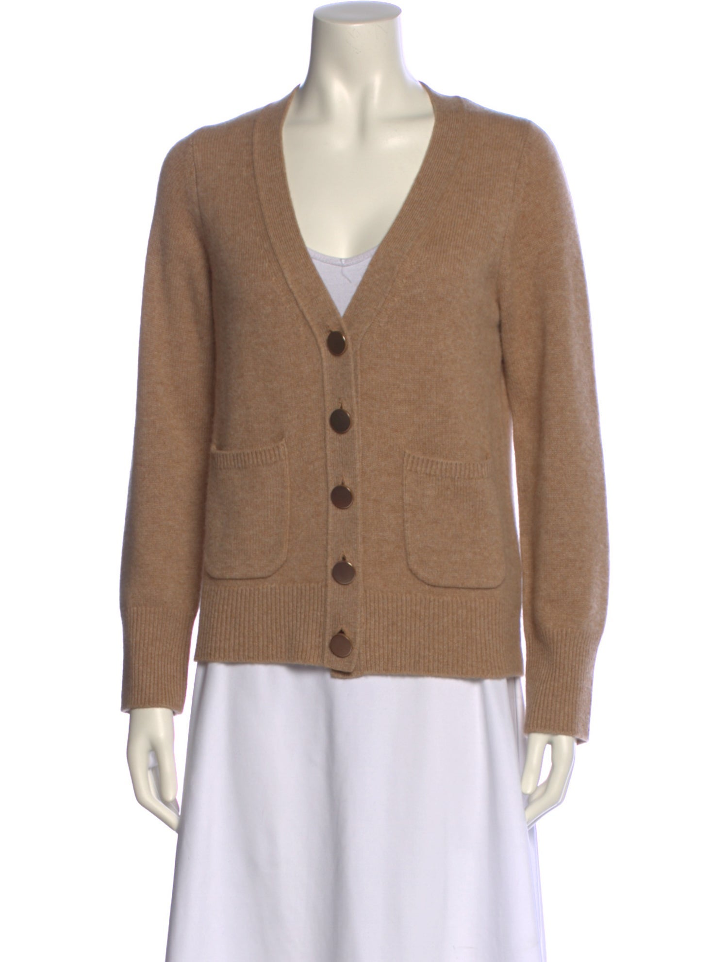 White + Warren Cashmere V-Neck Sweater