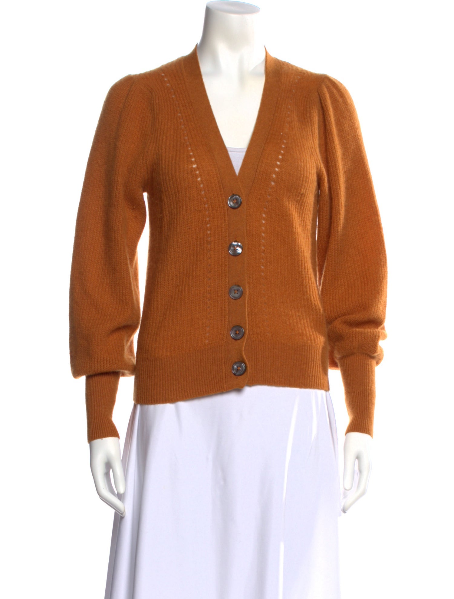 White + Warren Cashmere V-Neck Sweater