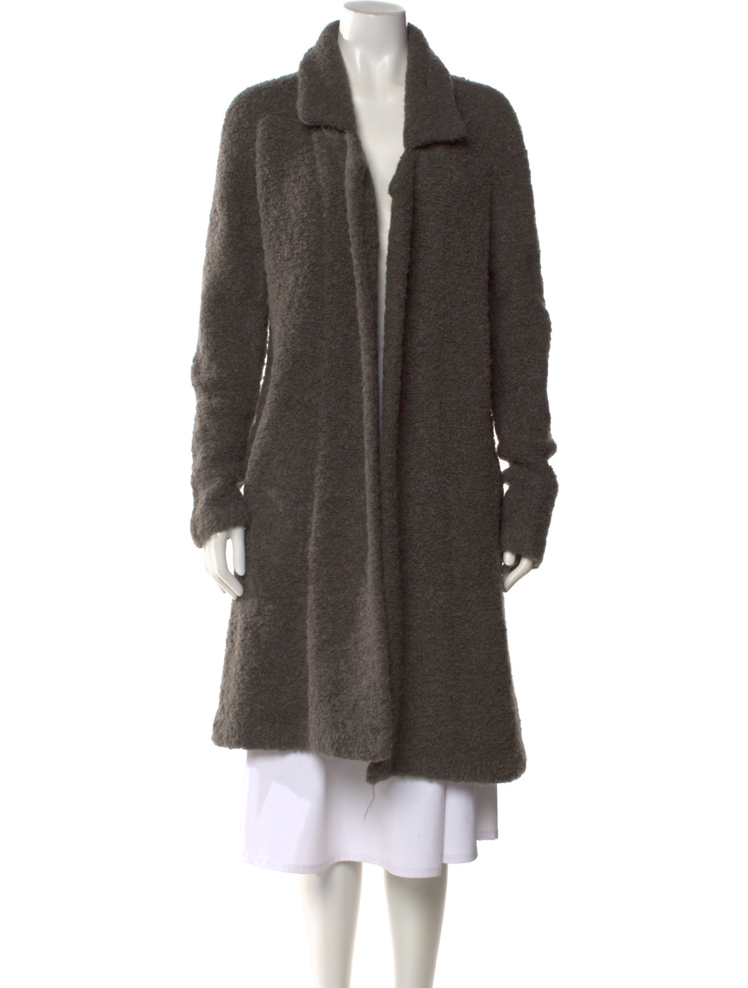 White + Warren Open Front Long Sleeve Cardigan