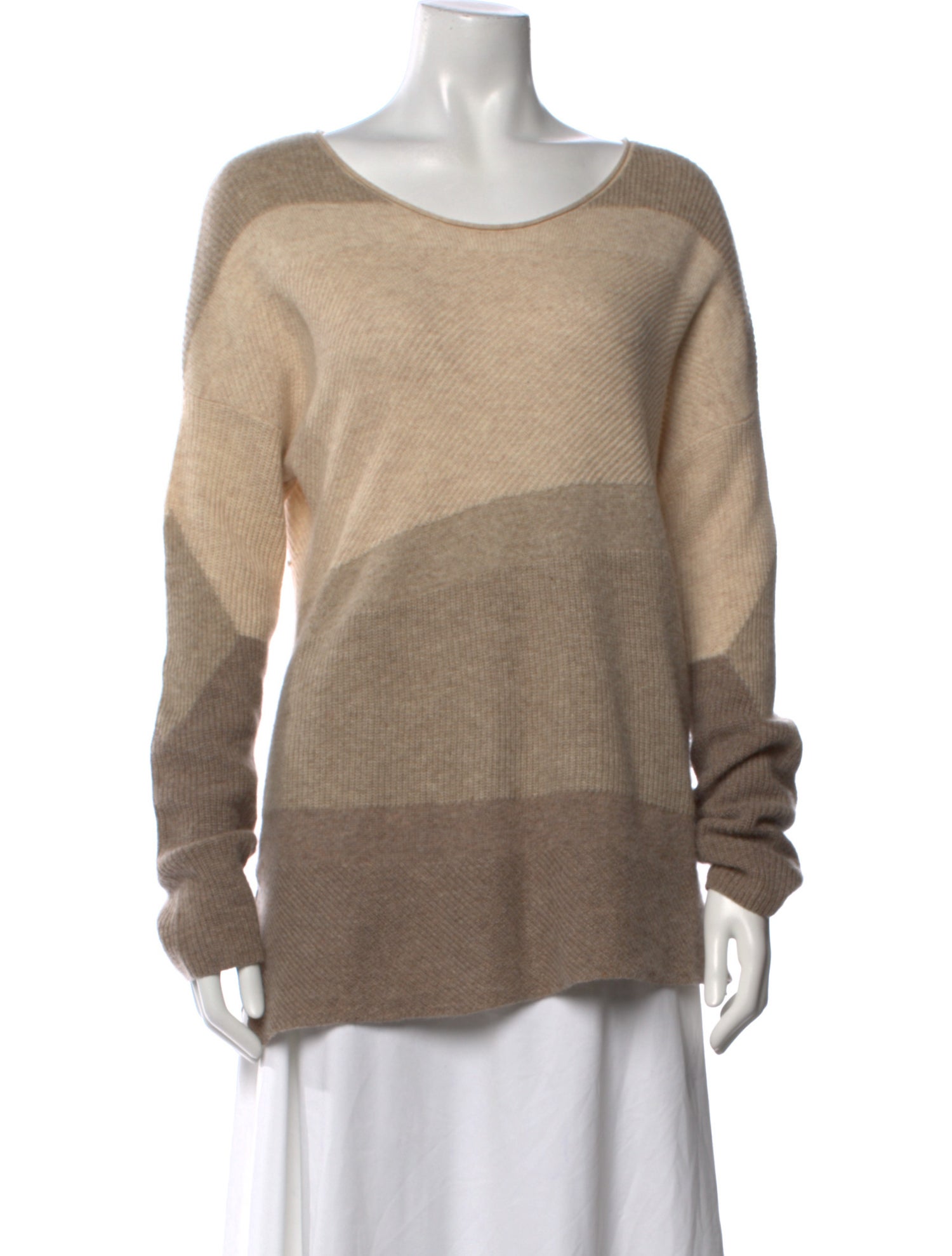 White + Warren Cashmere Striped Sweater