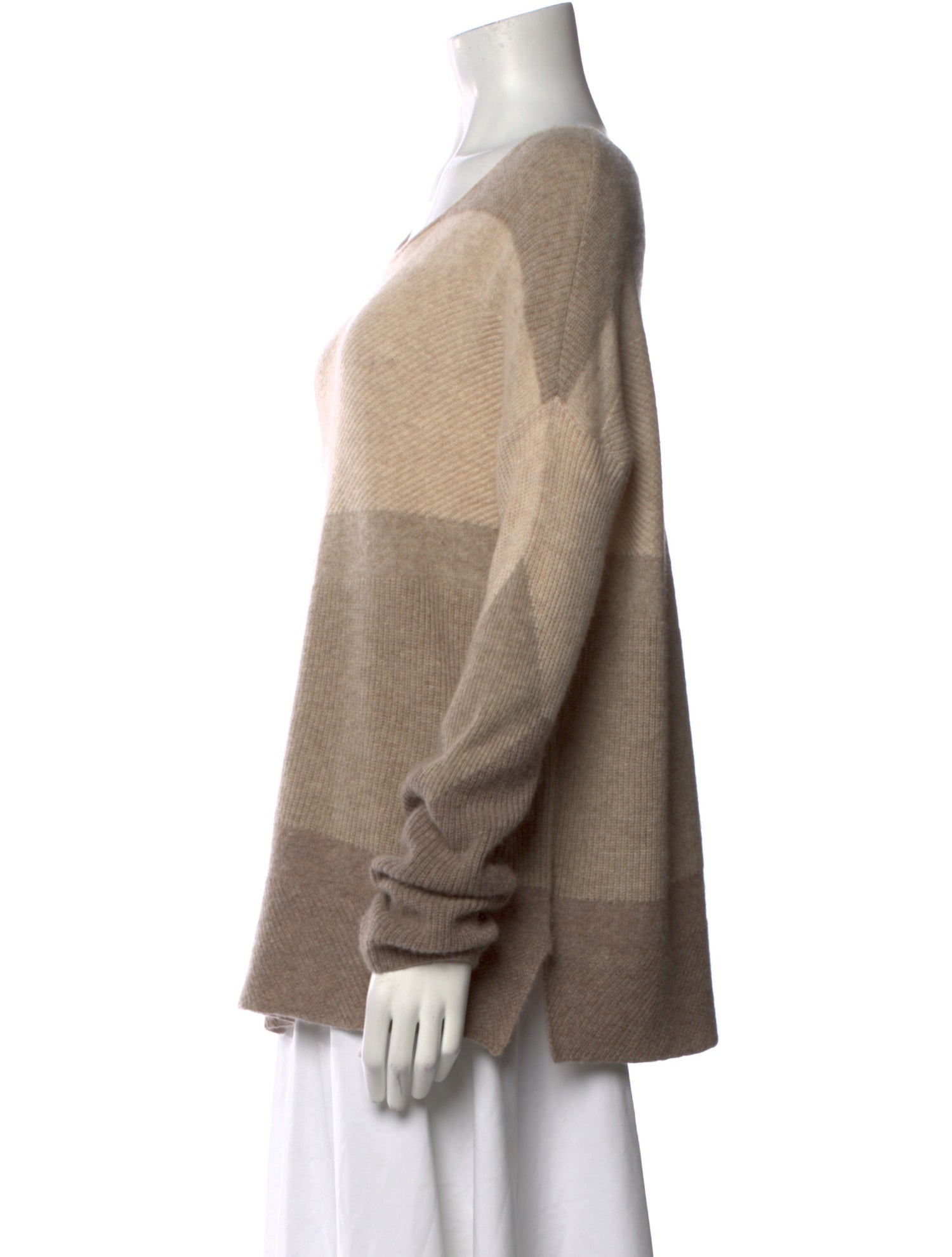 White + Warren Cashmere Striped Sweater