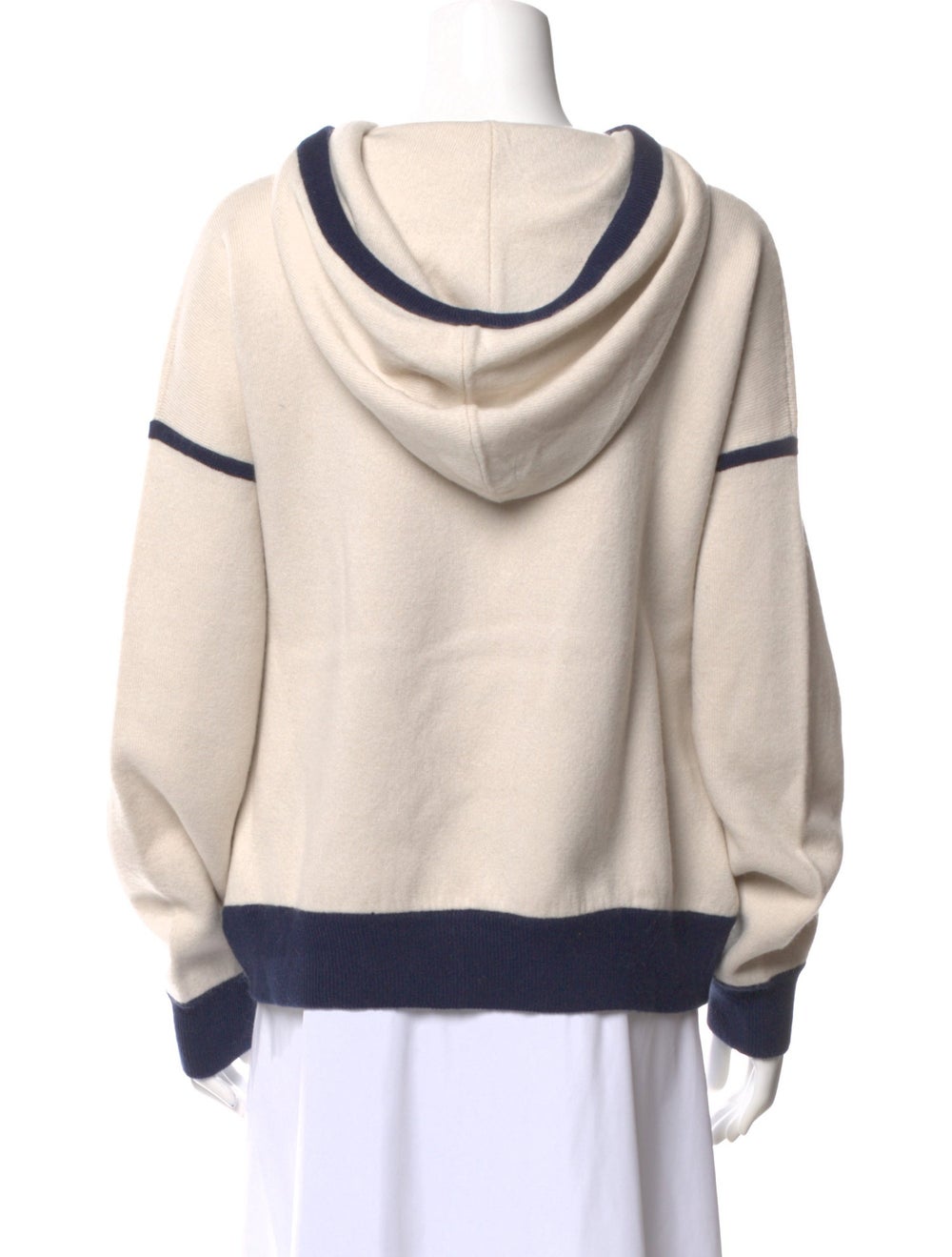 White + Warren Wool Colorblock Pattern Sweater - image 3