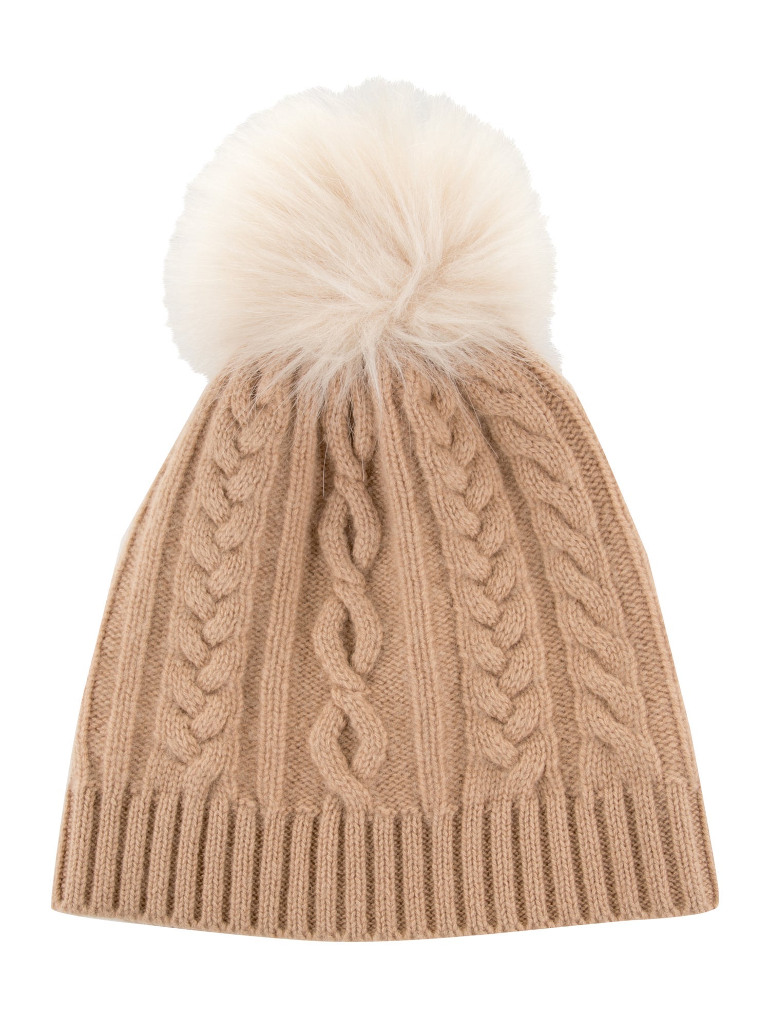 White + Warren Pom Pom Beanie