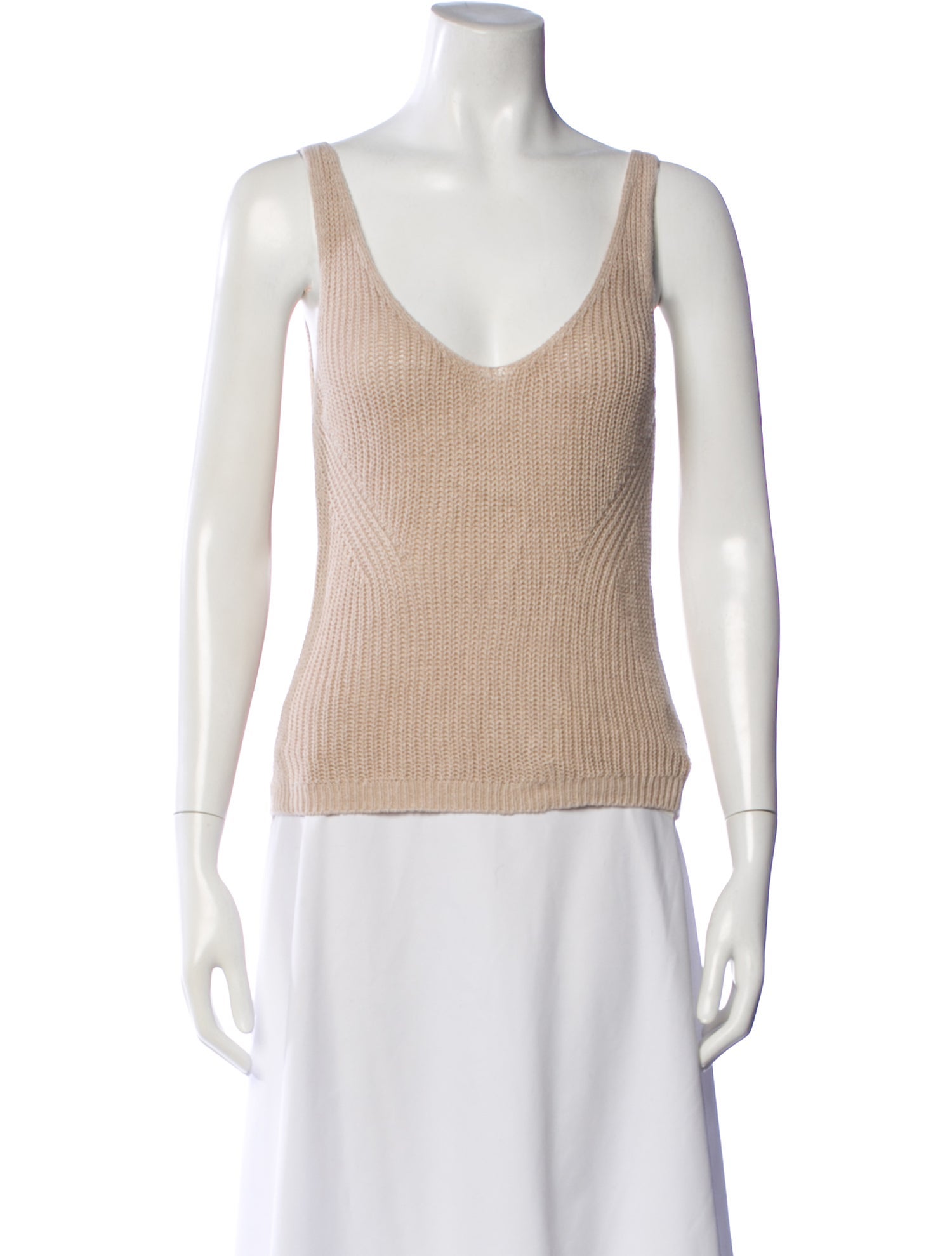 White + Warren Linen V-Neck Top