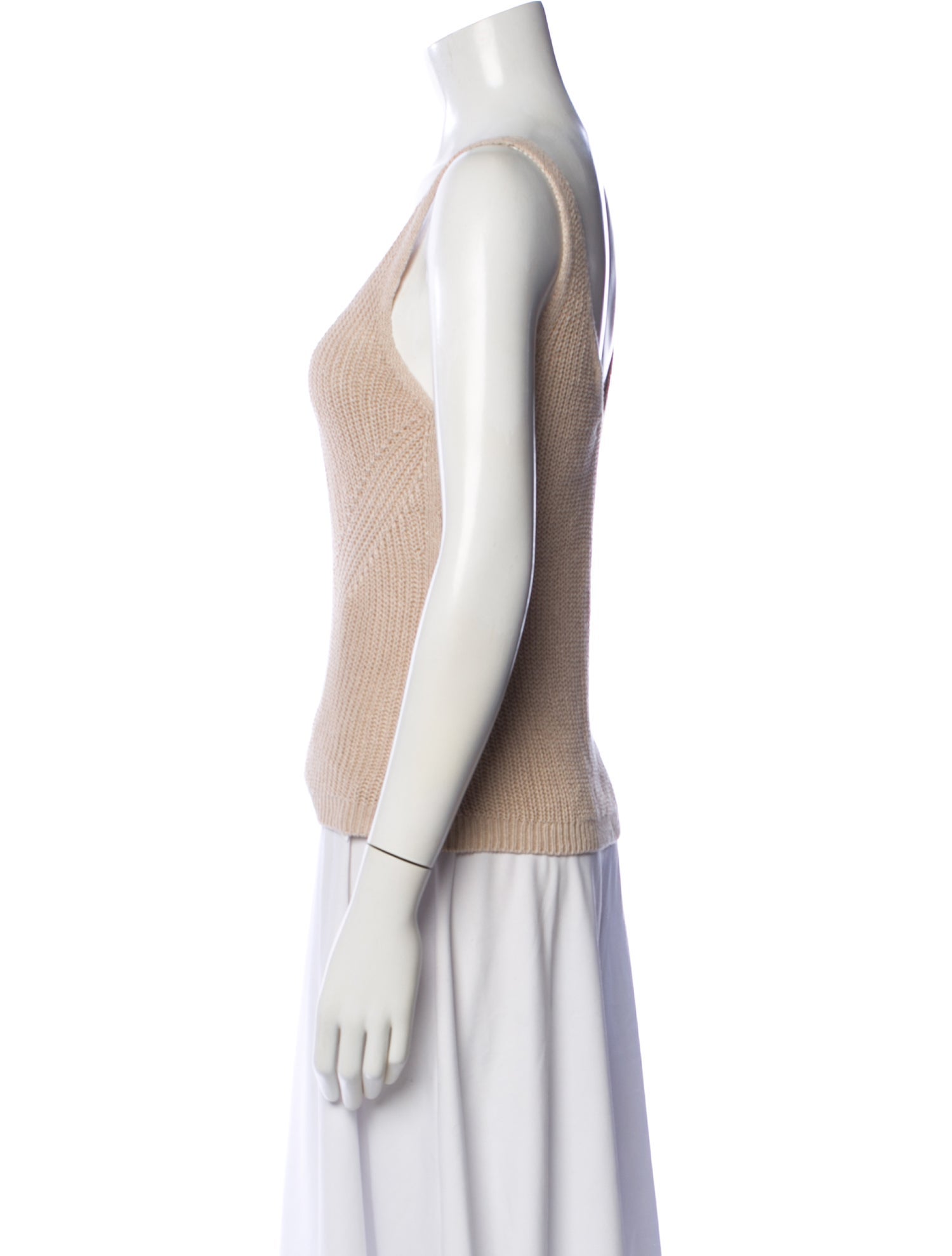 White + Warren Linen V-Neck Top