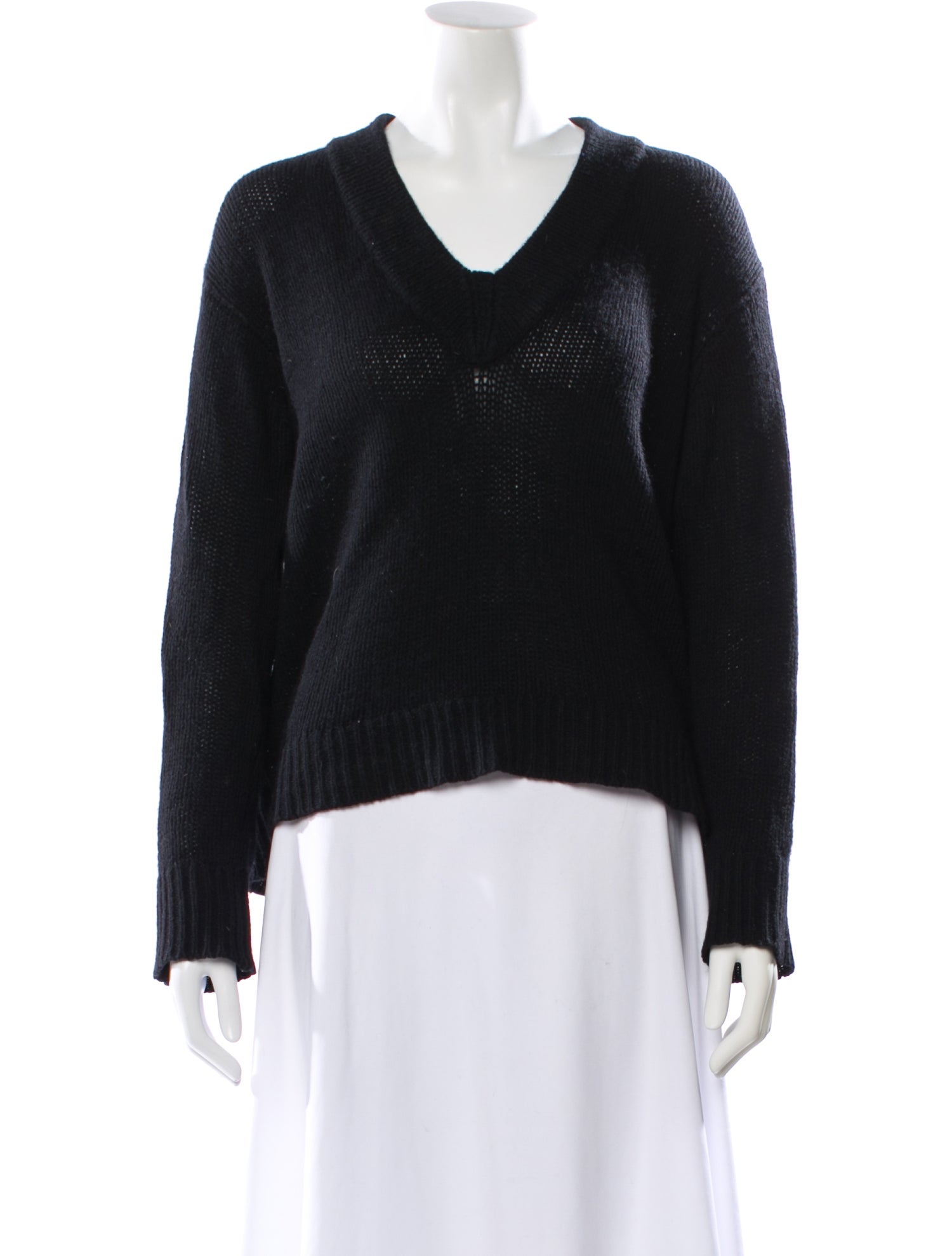 White + Warren V-Neck Sweater
