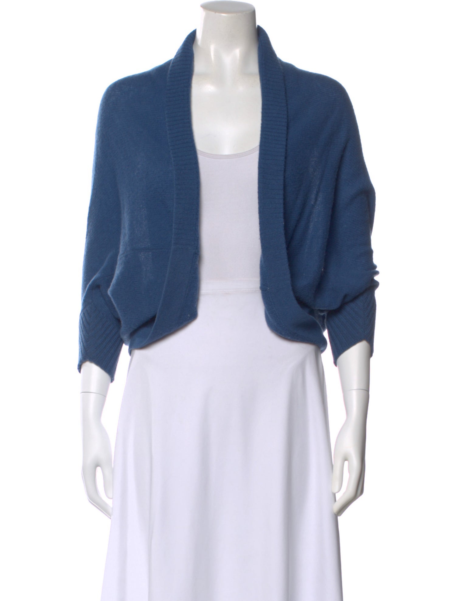 White + Warren Cashmere Open Front Sweater