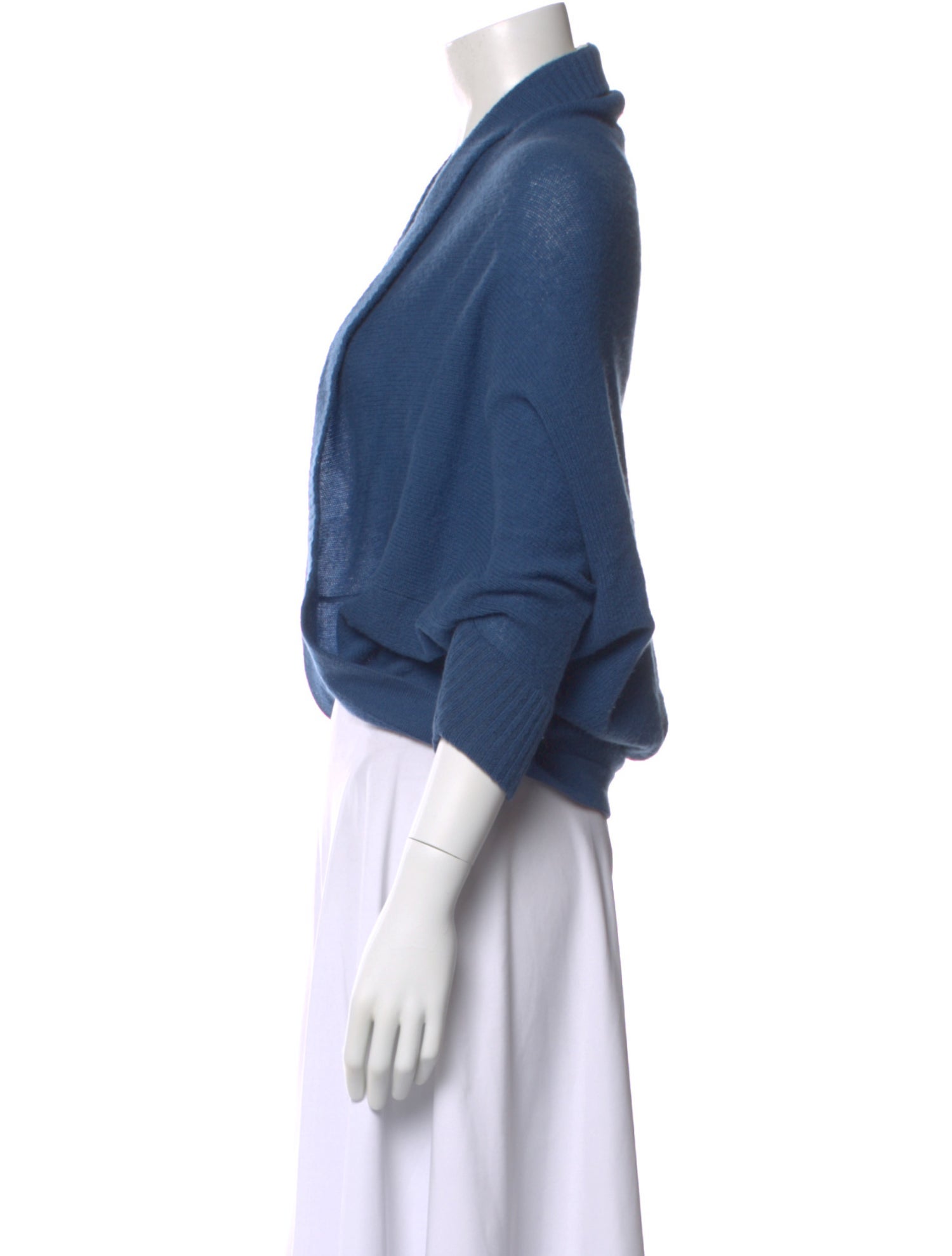 White + Warren Cashmere Open Front Sweater