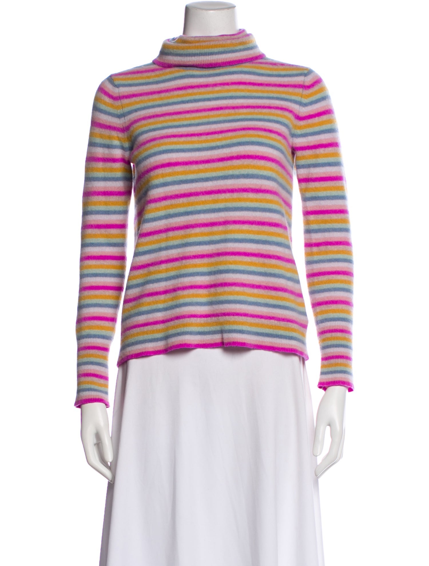 White + Warren Cashmere Striped Sweater