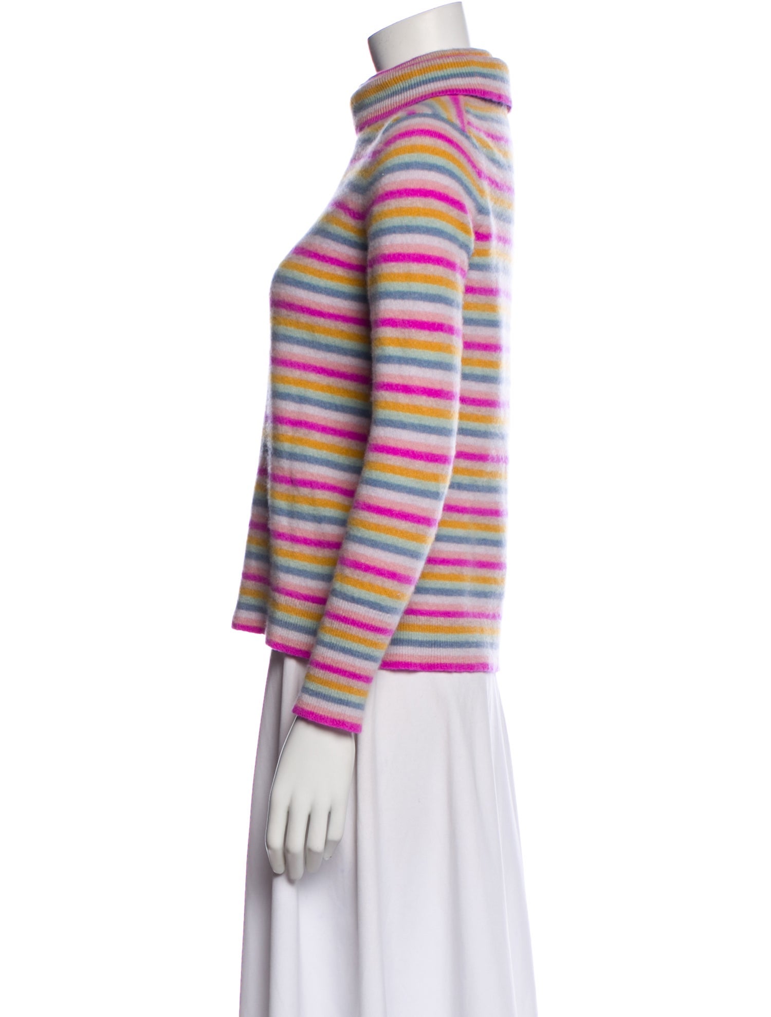 White + Warren Cashmere Striped Sweater