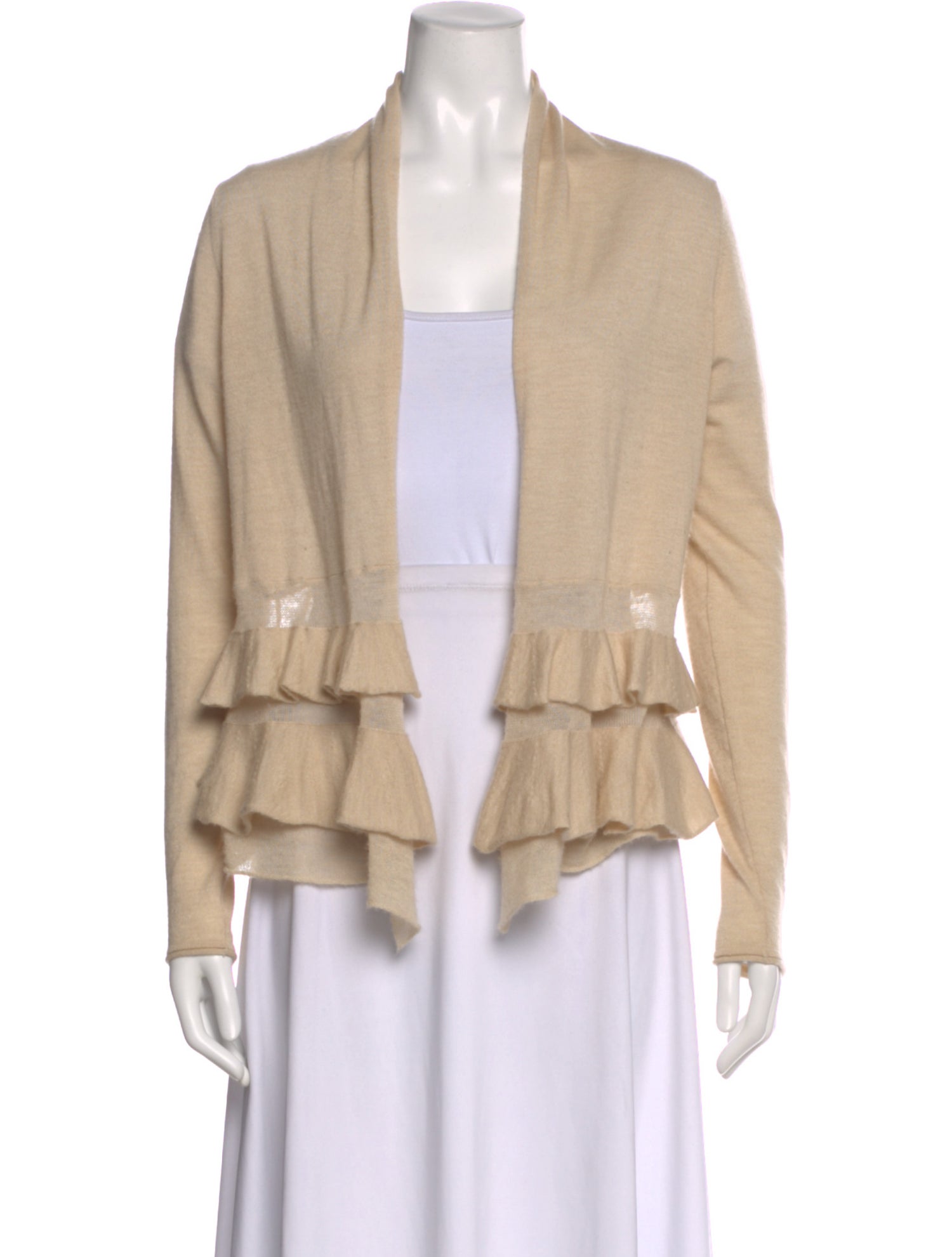 White + Warren Cashmere Open Front Sweater