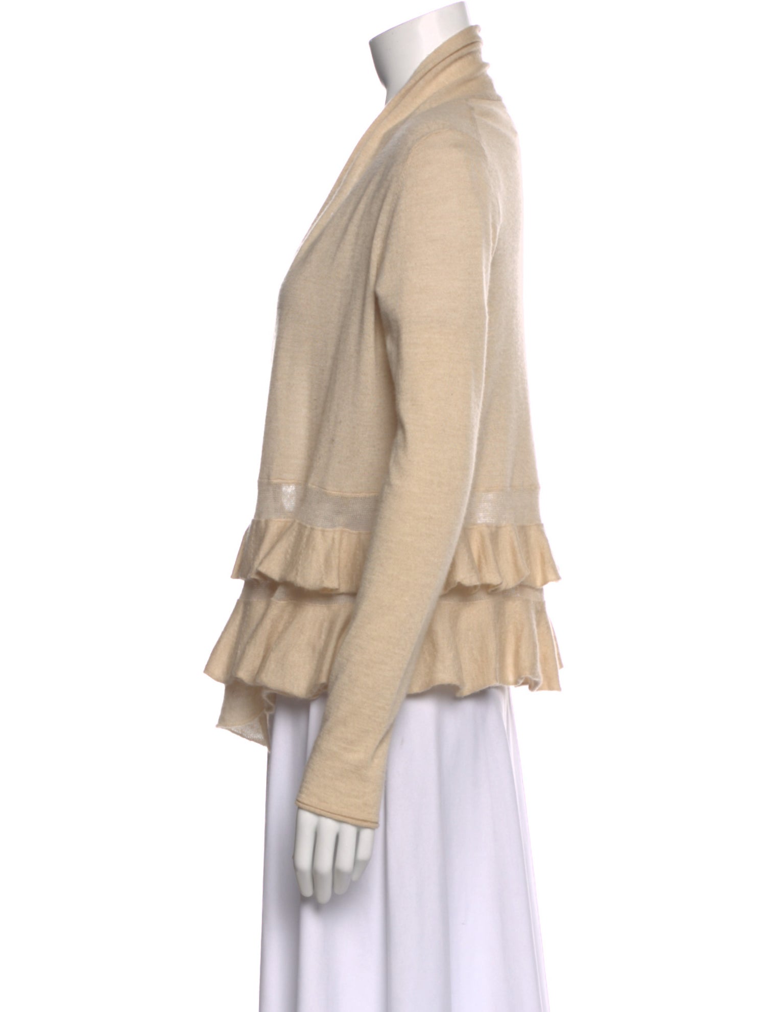 White + Warren Cashmere Open Front Sweater