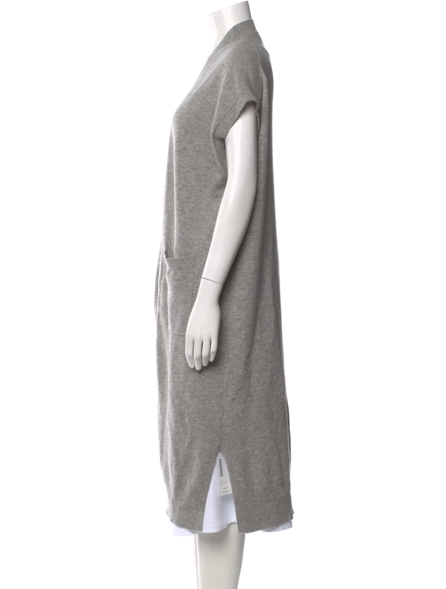 White + Warren Cashmere Open Front Sweater