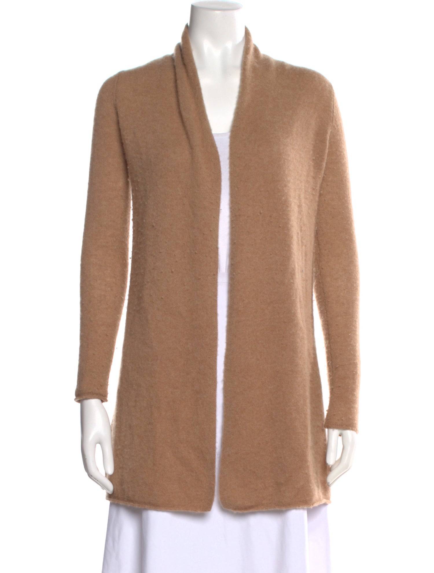 White + Warren Cashmere Open Front Sweater