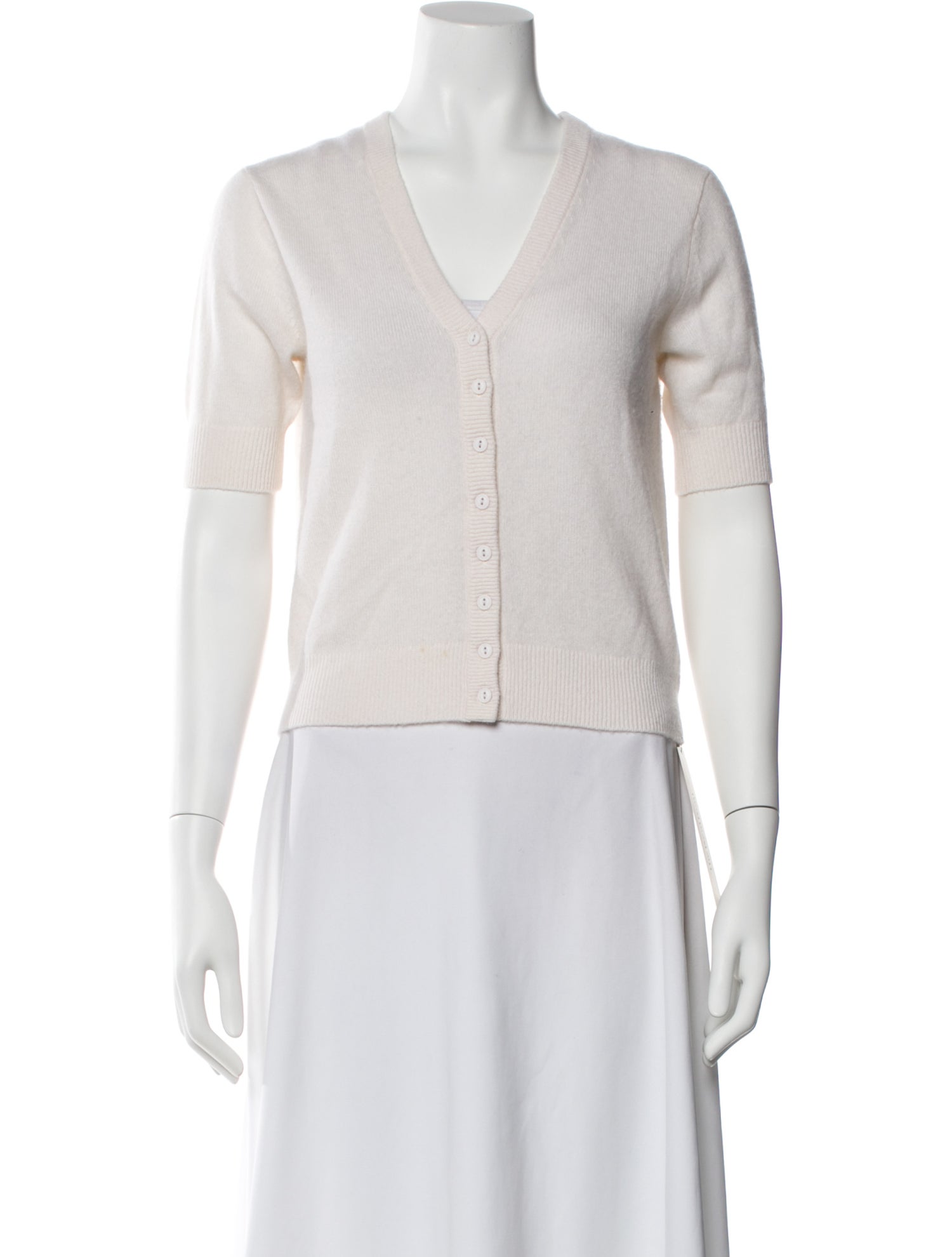White + Warren Cashmere V-Neck Sweater