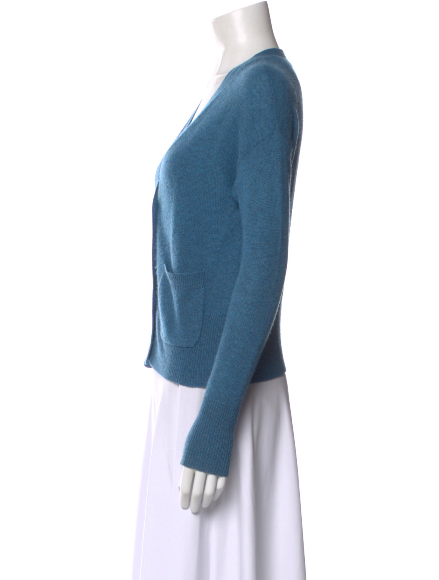 White + Warren Cashmere V-Neck Sweater