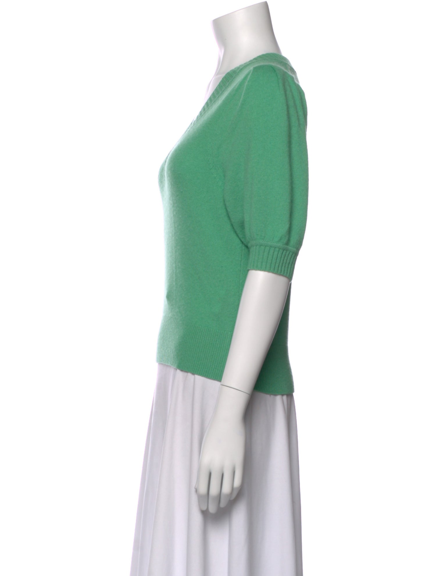 White + Warren Cashmere V-Neck Sweater