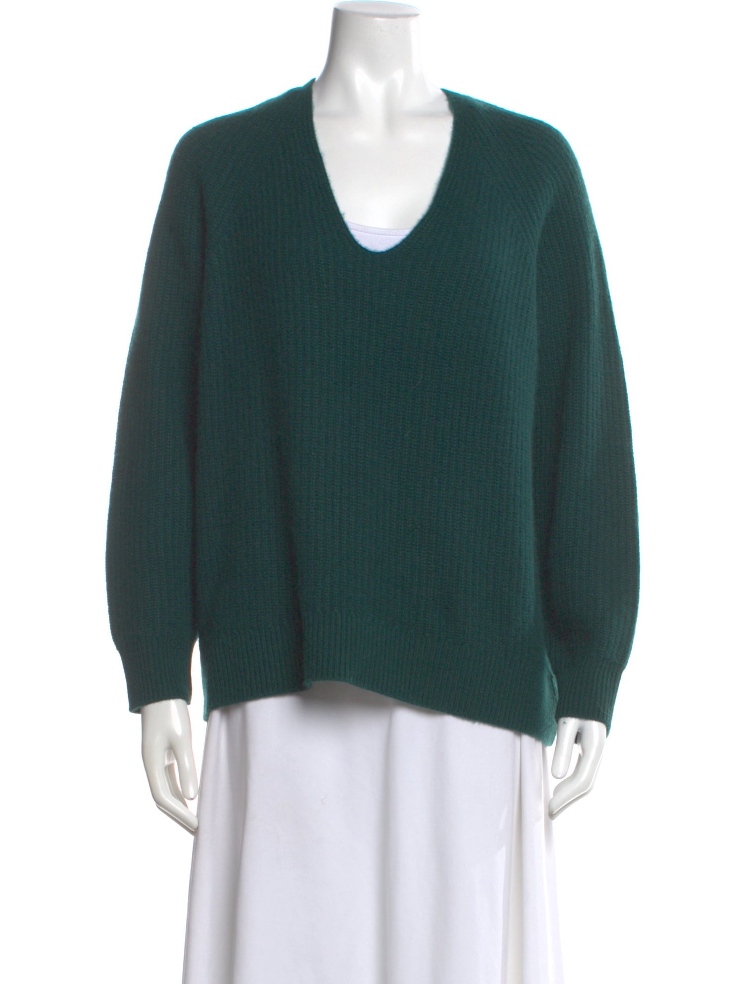 White + Warren Cashmere V-Neck Sweater