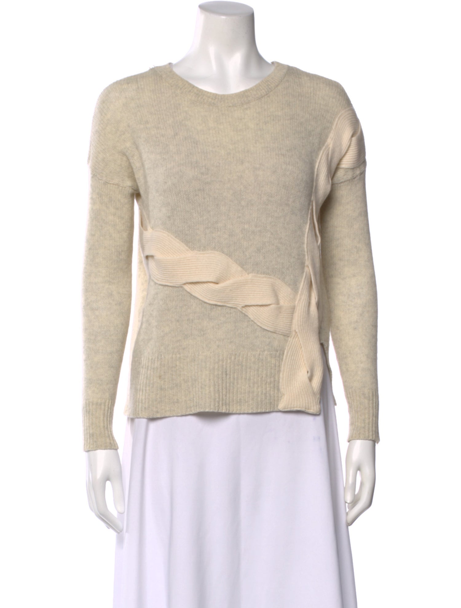 White + Warren Cashmere Printed Sweater