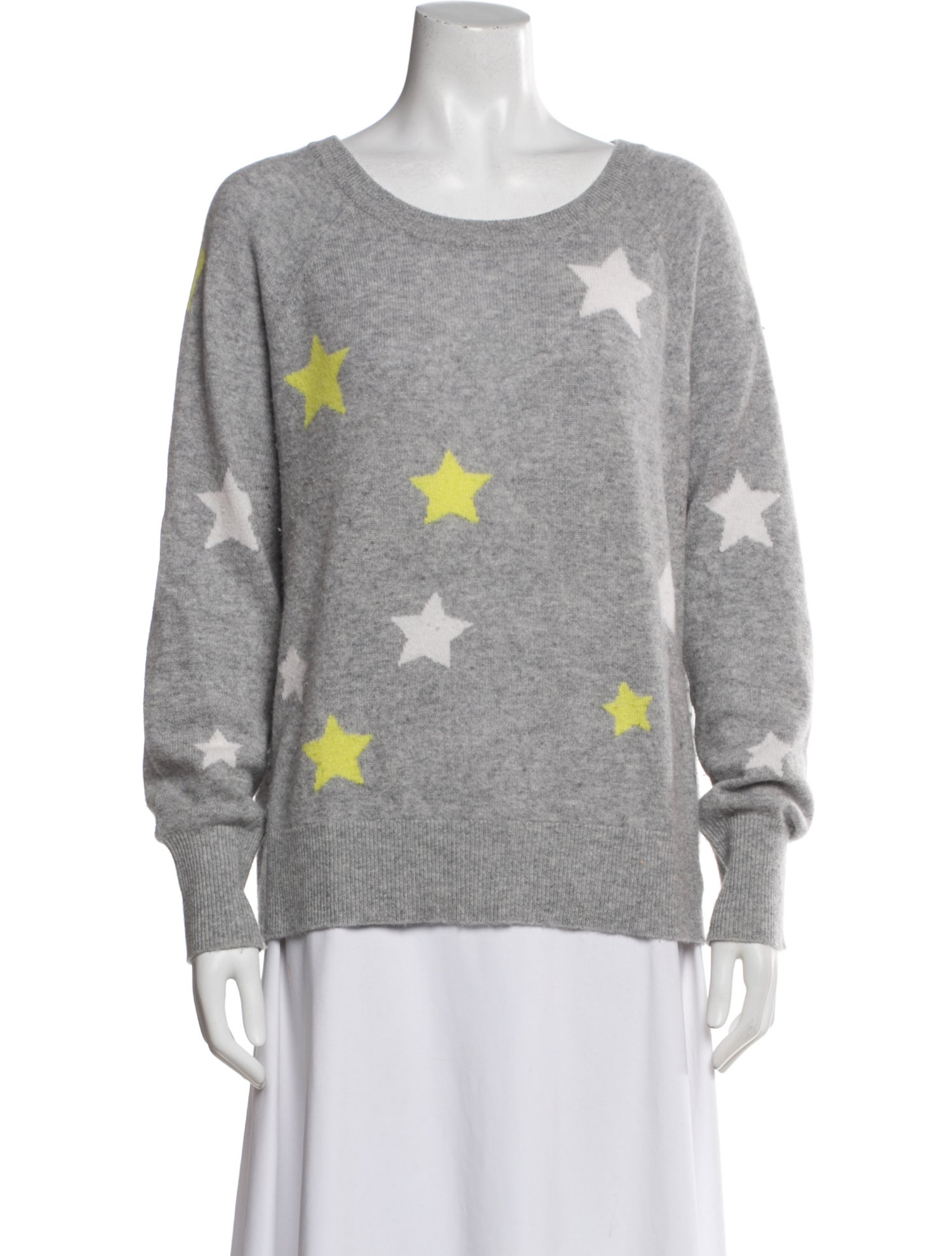 White + Warren Cashmere Printed Sweater