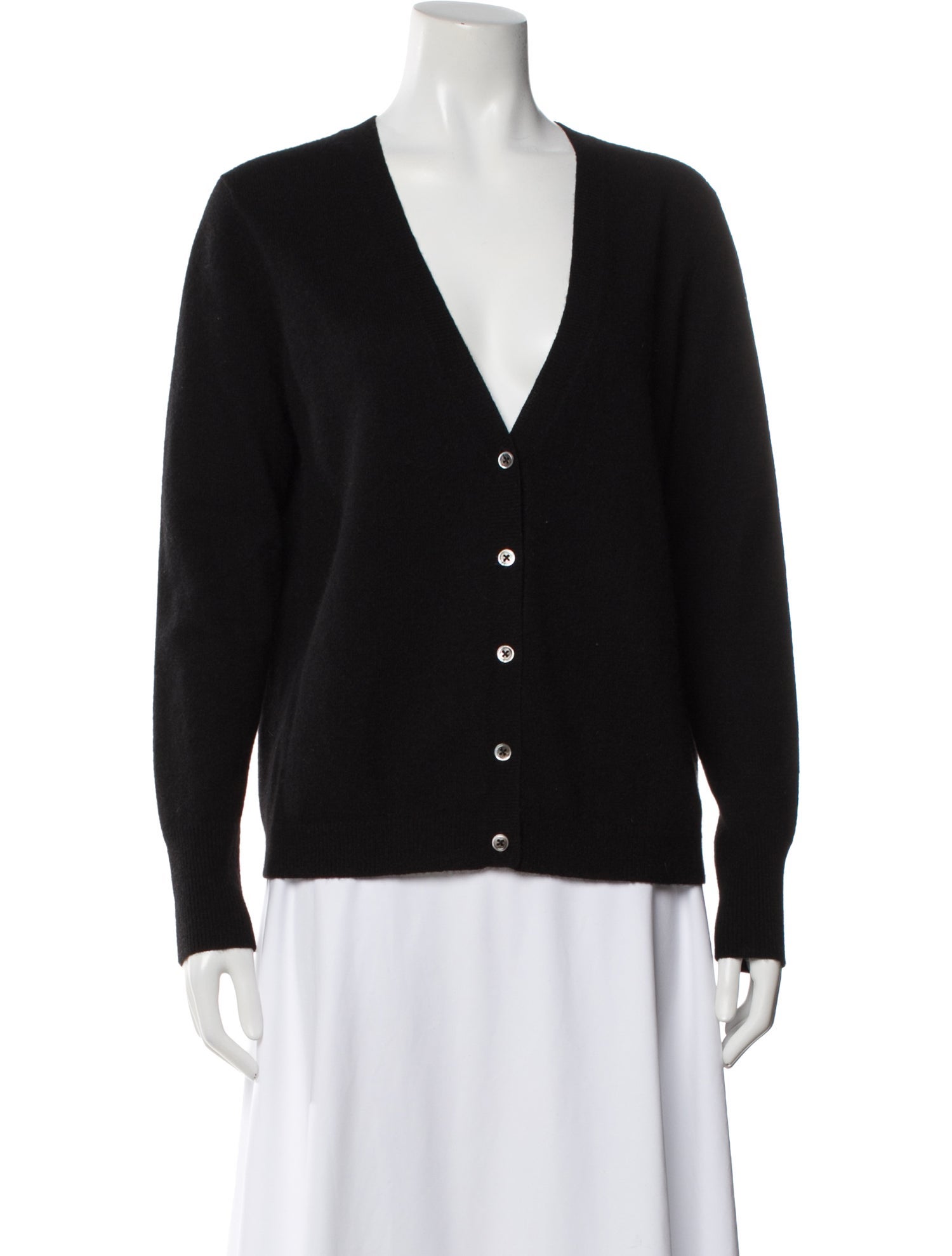 White + Warren Cashmere V-Neck Sweater