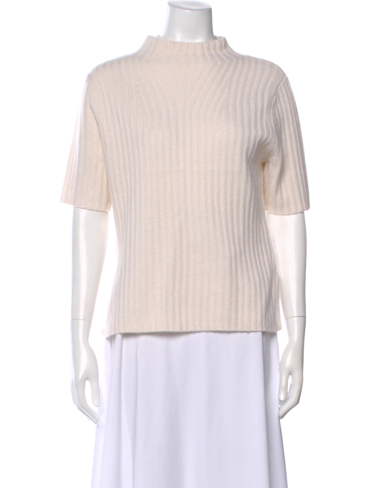 White + Warren Cashmere Mock Neck Top w/ Tags
