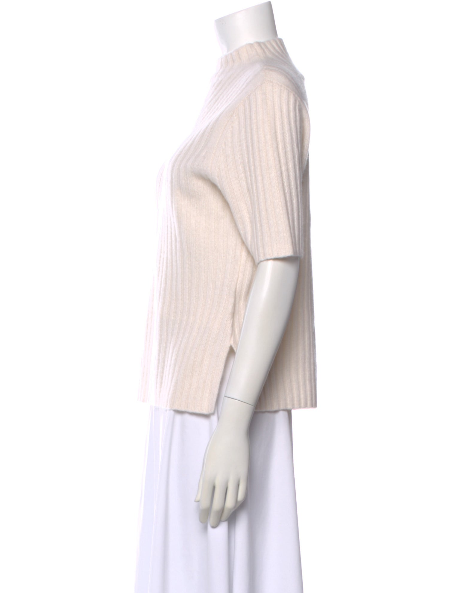 White + Warren Cashmere Mock Neck Top w/ Tags