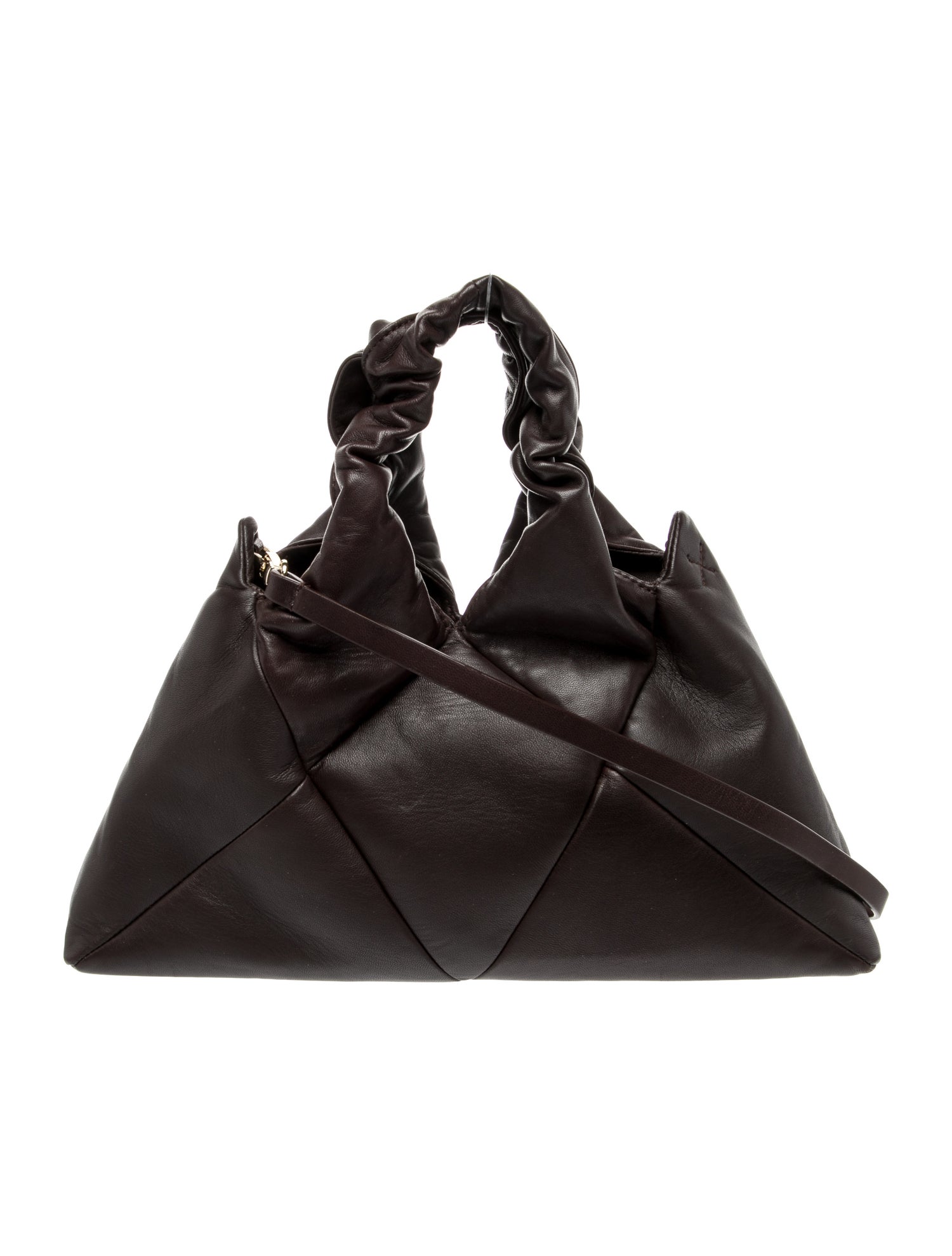 Reco Leather Top Handle Bag