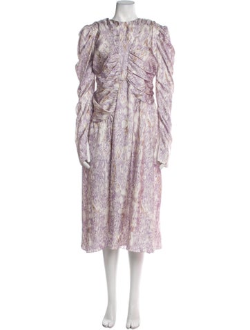 Wright Le Chapelain Dresses Silk Long Dress L