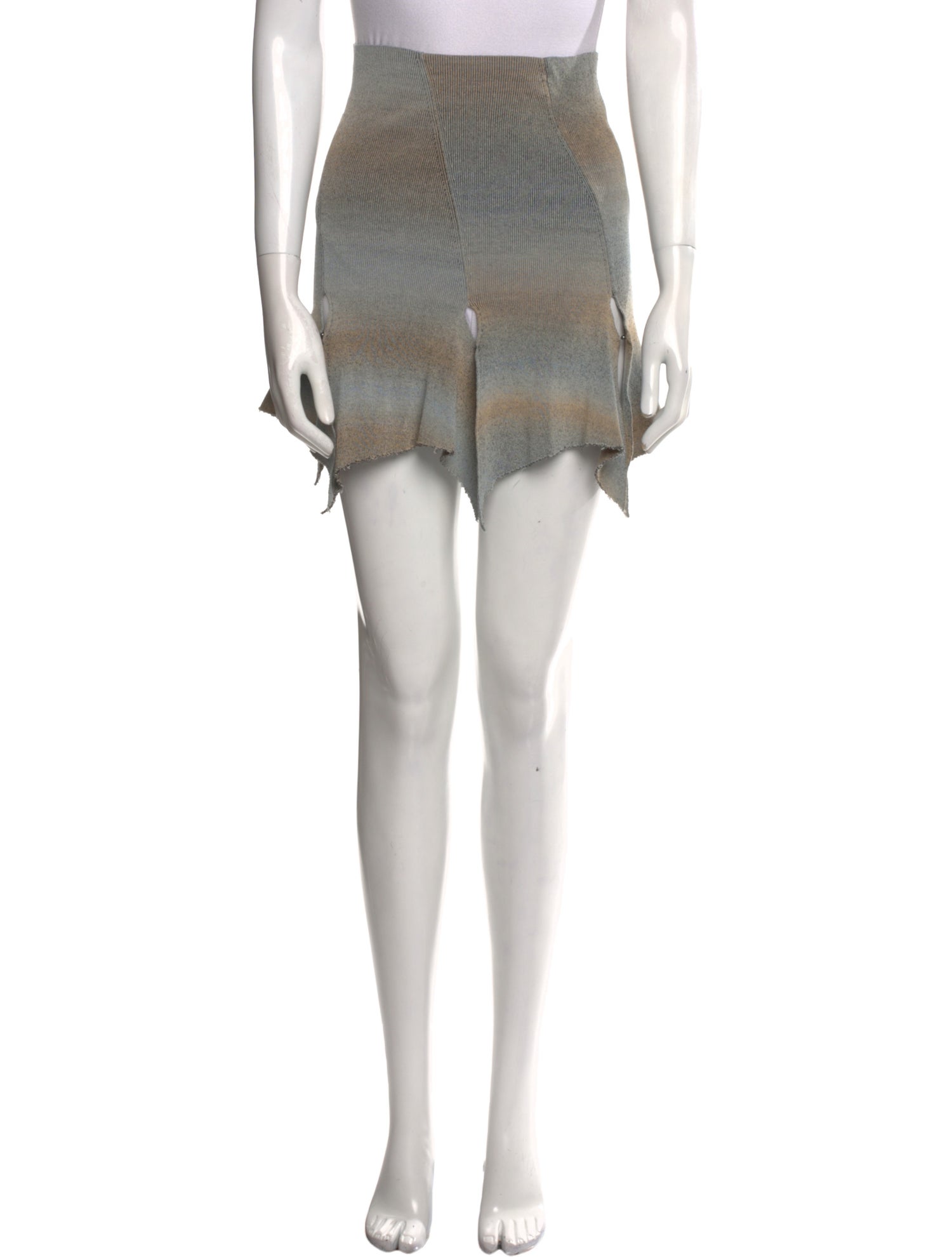 Rui Colorblock Pattern Mini Skirt